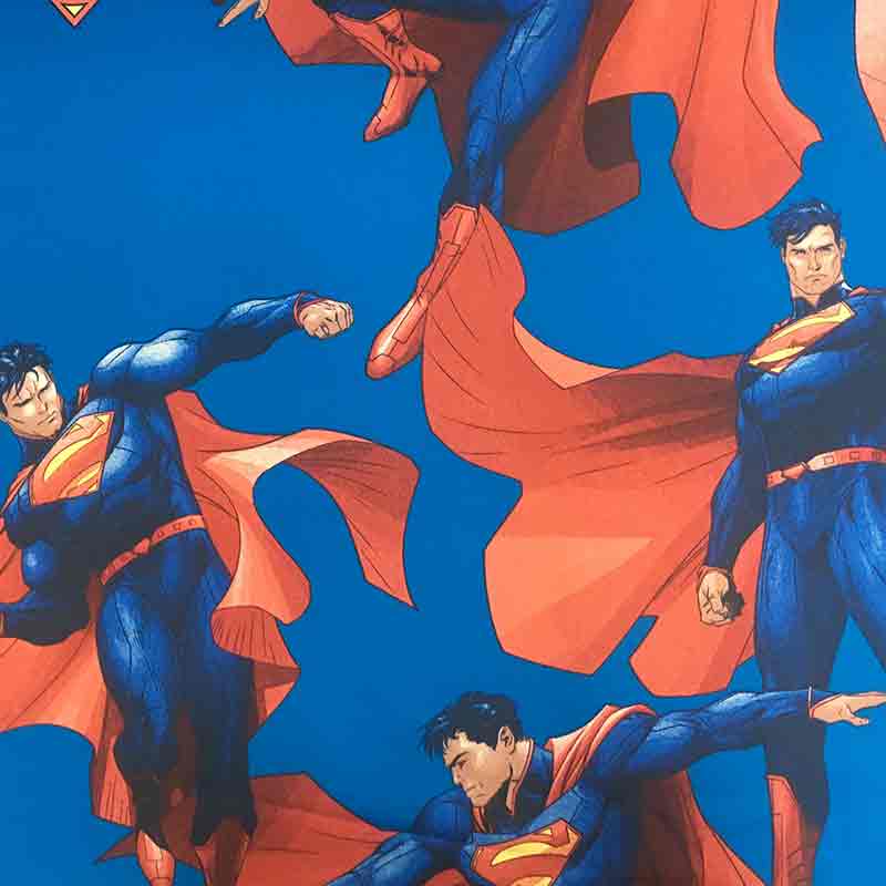 Tessuto Cotone Superman