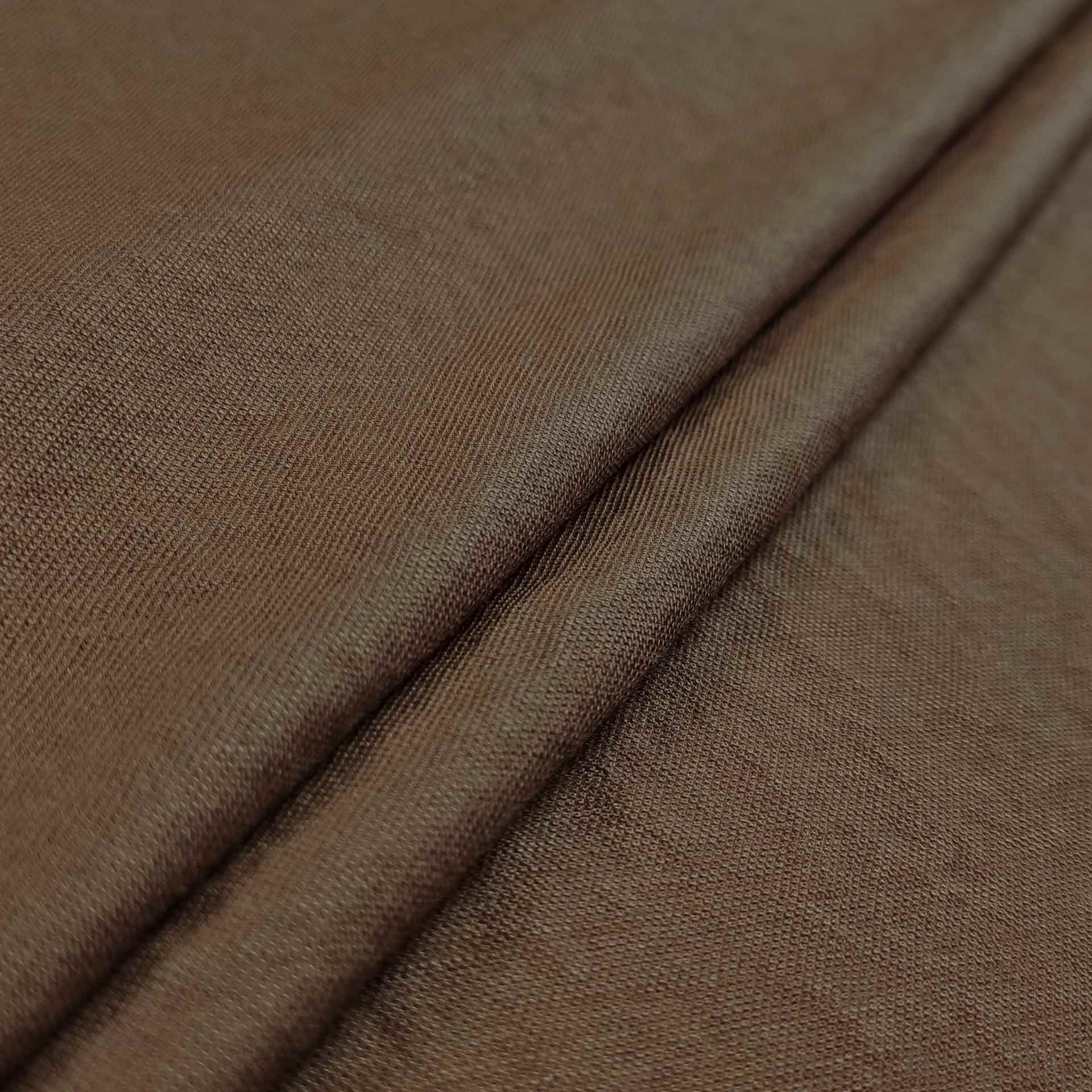 Jersey tessuto linen cammello