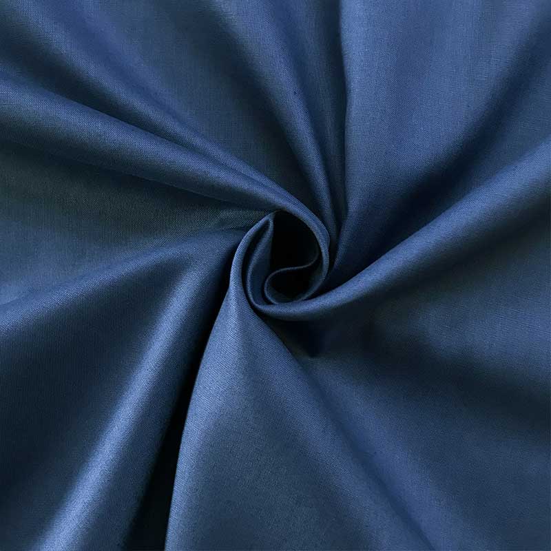Tessuto Puro Cotone Lenzuolo Lux Blu Image