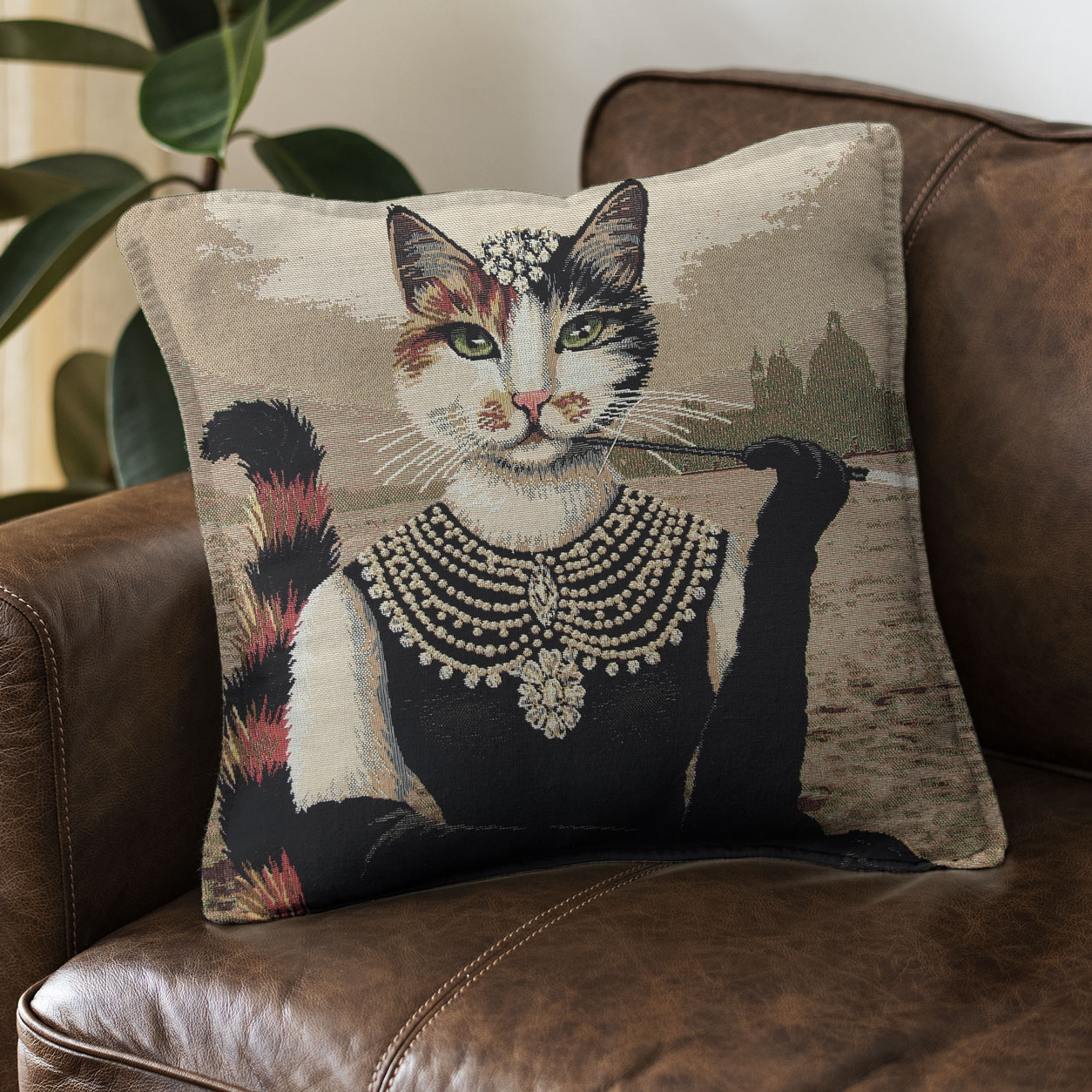 Pannello da Cuscino Gobelin Miss Le Chat Image
