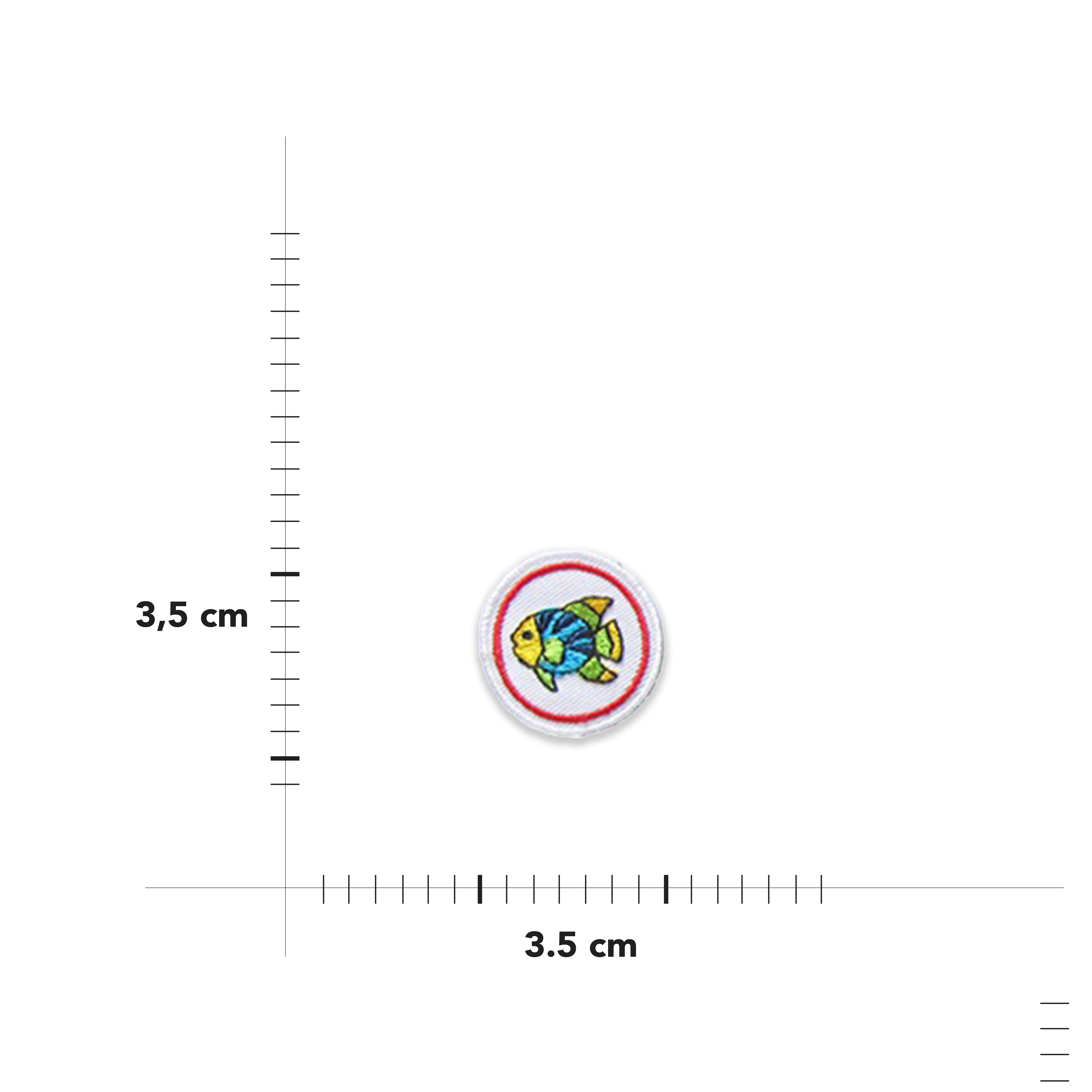 Applicazione Termoadesiva Rotonda Fantasia Image