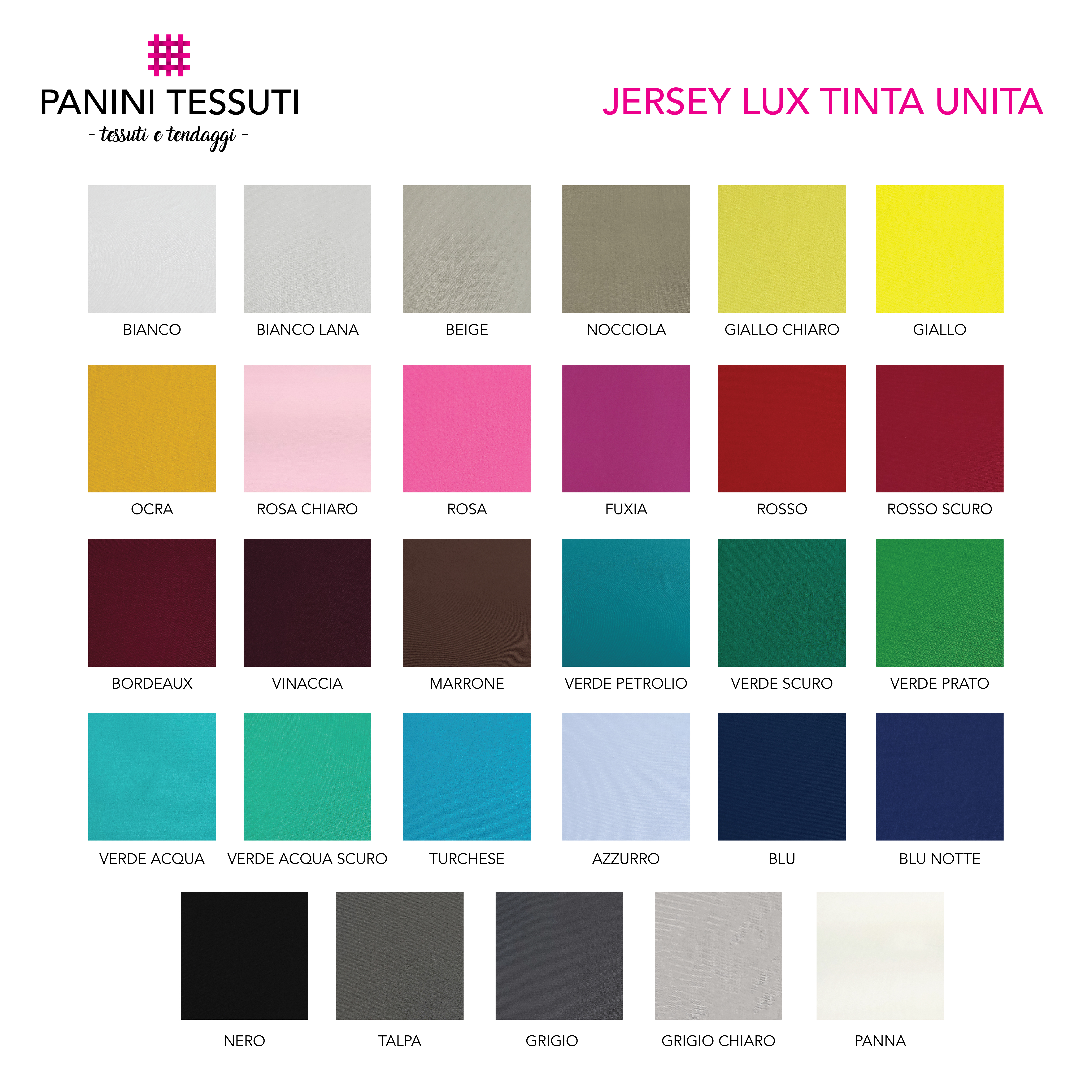 Tessuto Jersey Tinta Unita Lux