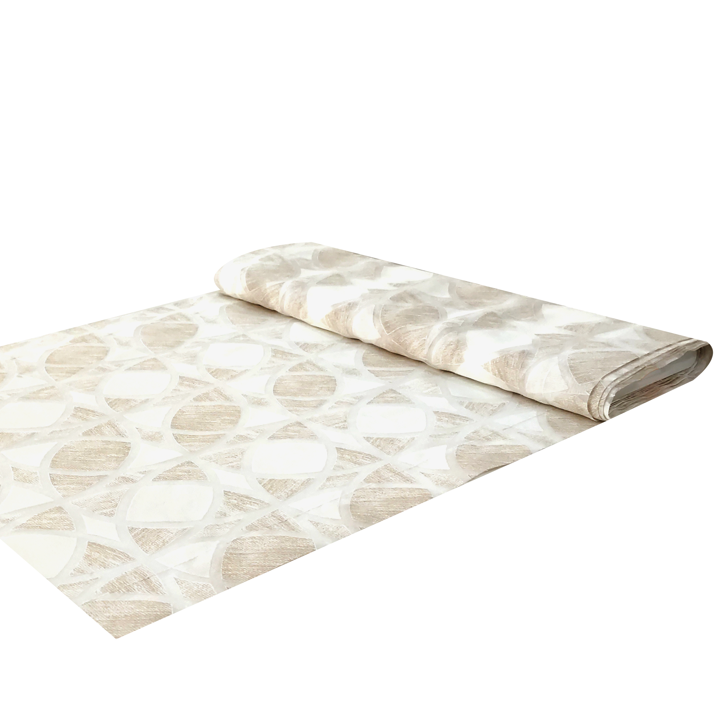 tendine a vetro geometrico beige