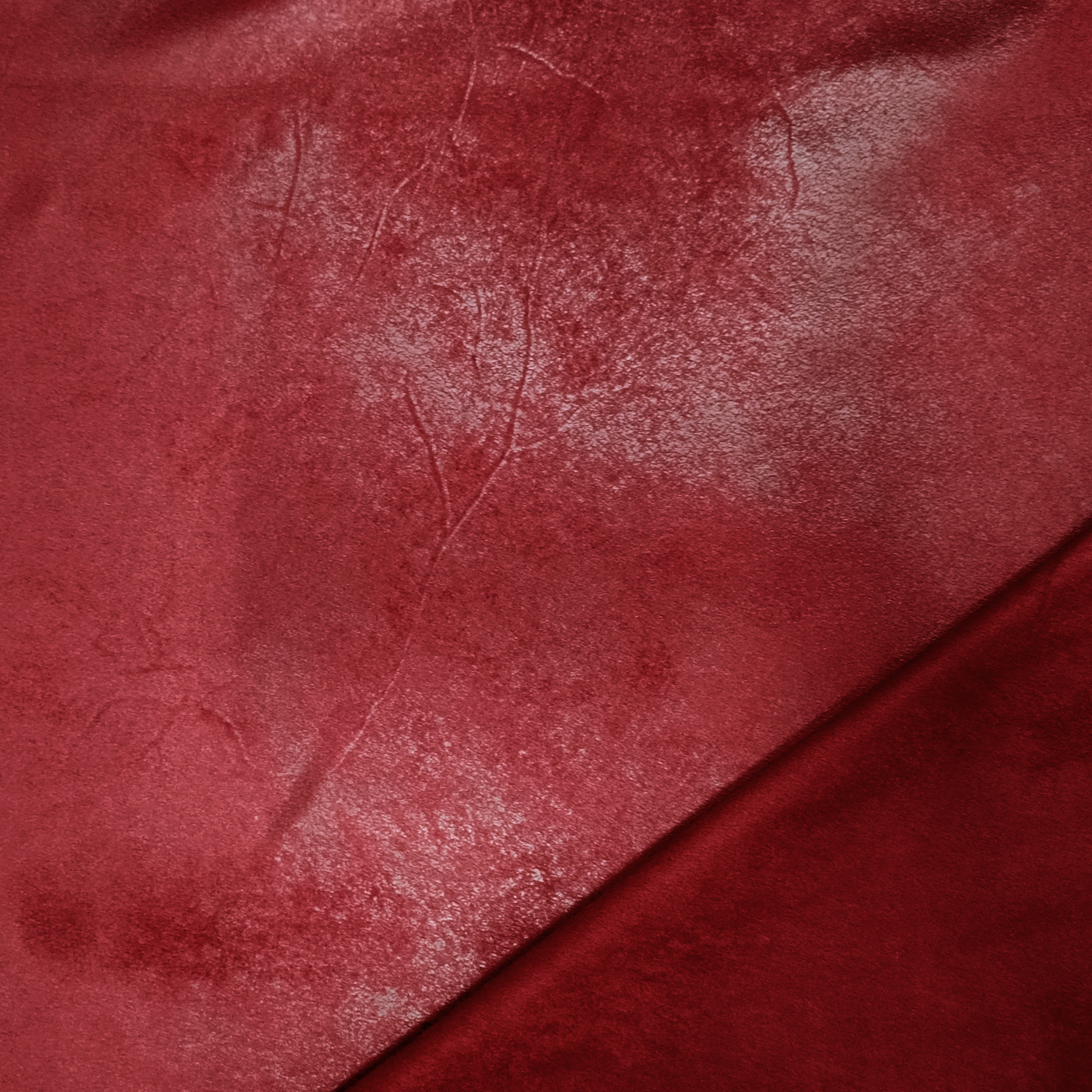  Tessuto Dainetto Effetto Spalmato Rosso