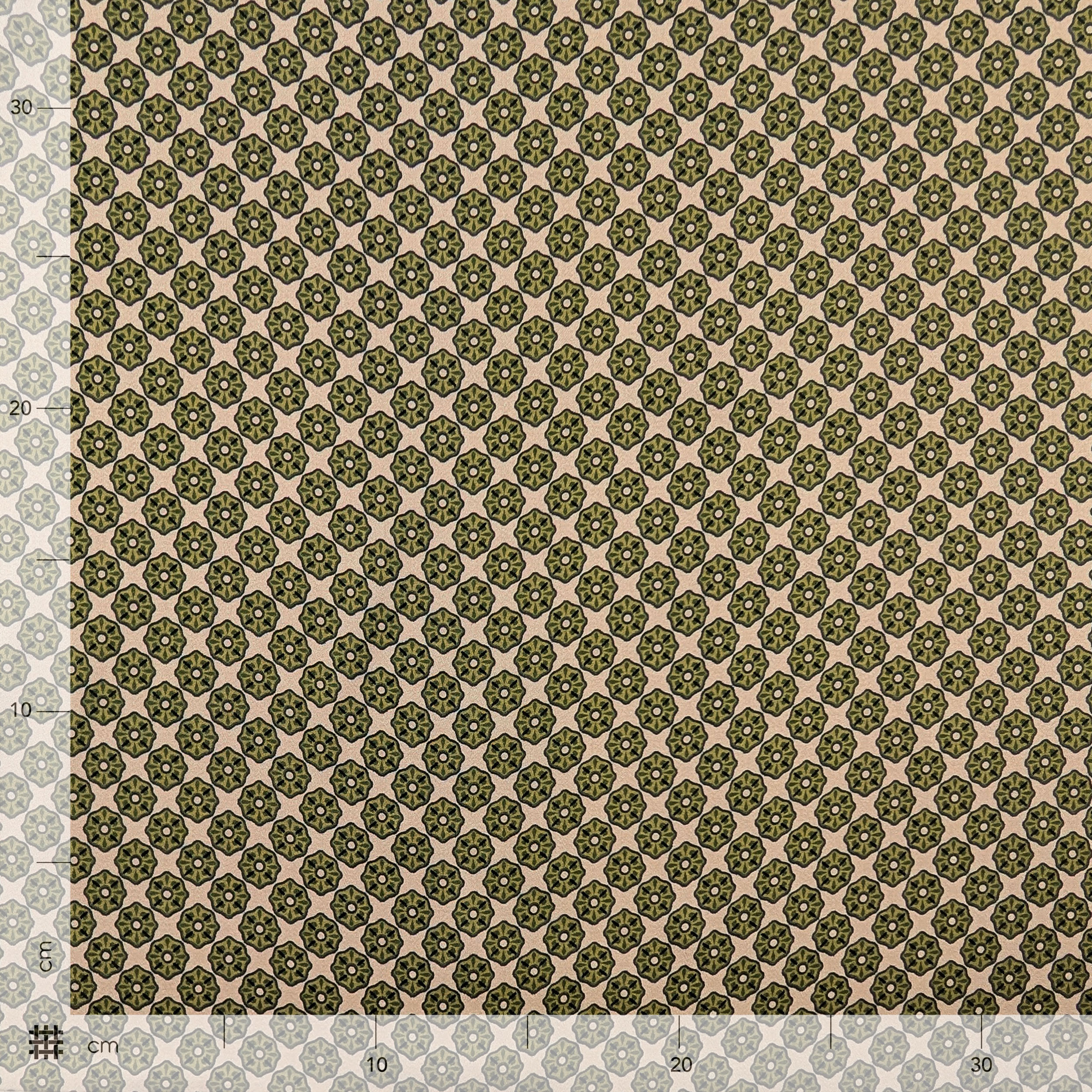 Flanella Misto Seta Moda Bohémien Verde Image