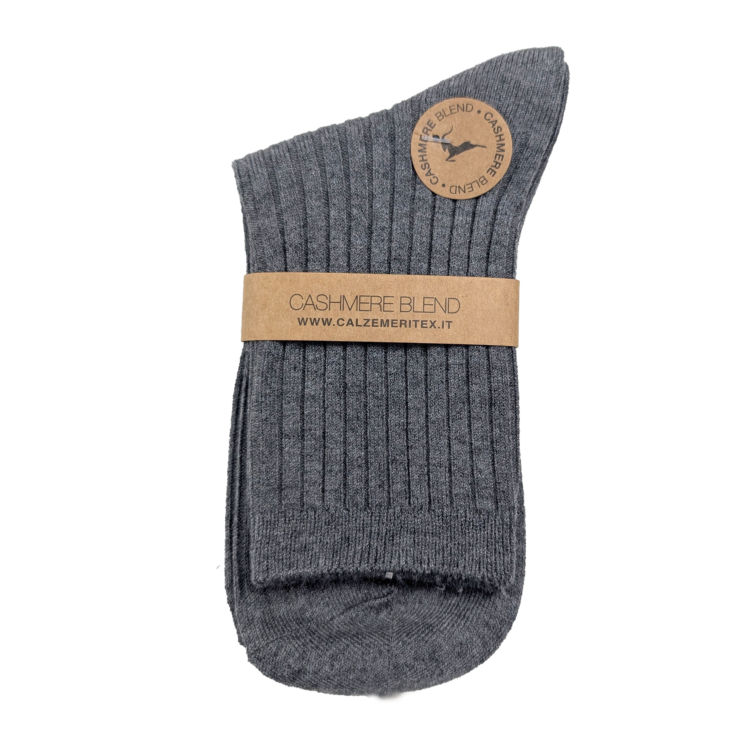 Calzini Donna Cashmere Blend Grigio Scuro Image