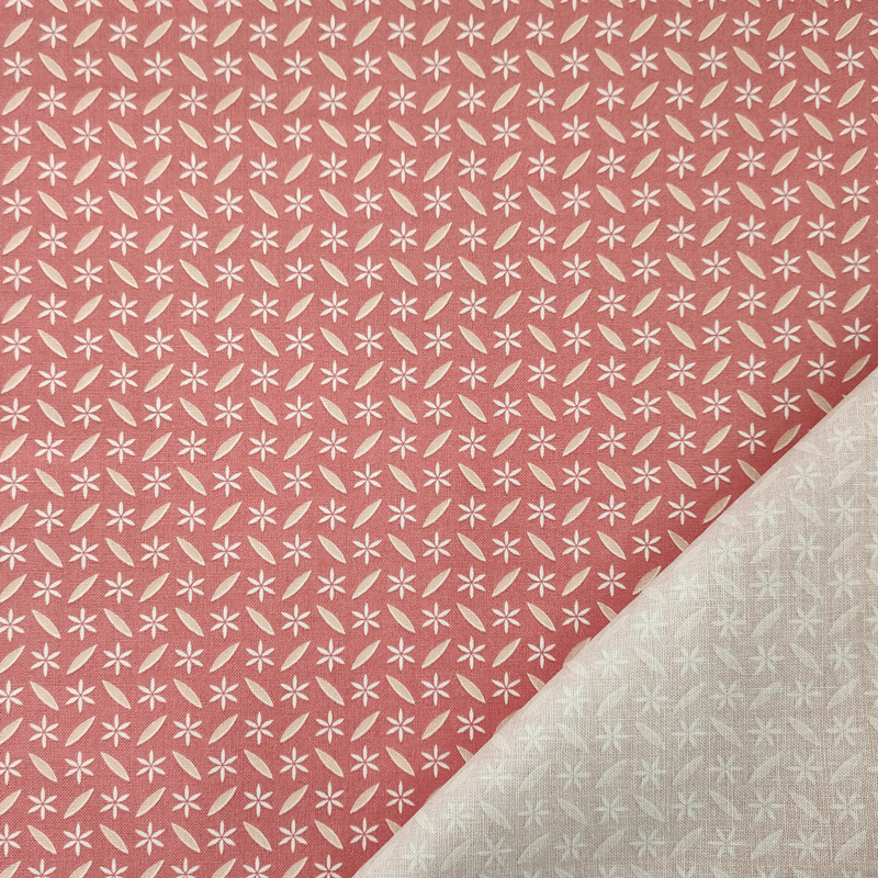 Tessuto cotone leggero fiorellini rosa