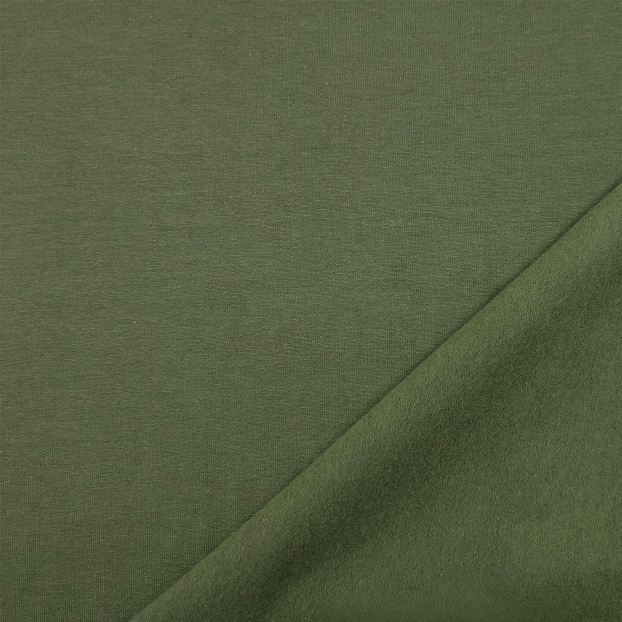 felpina bielastica cotone invernale verde scuro