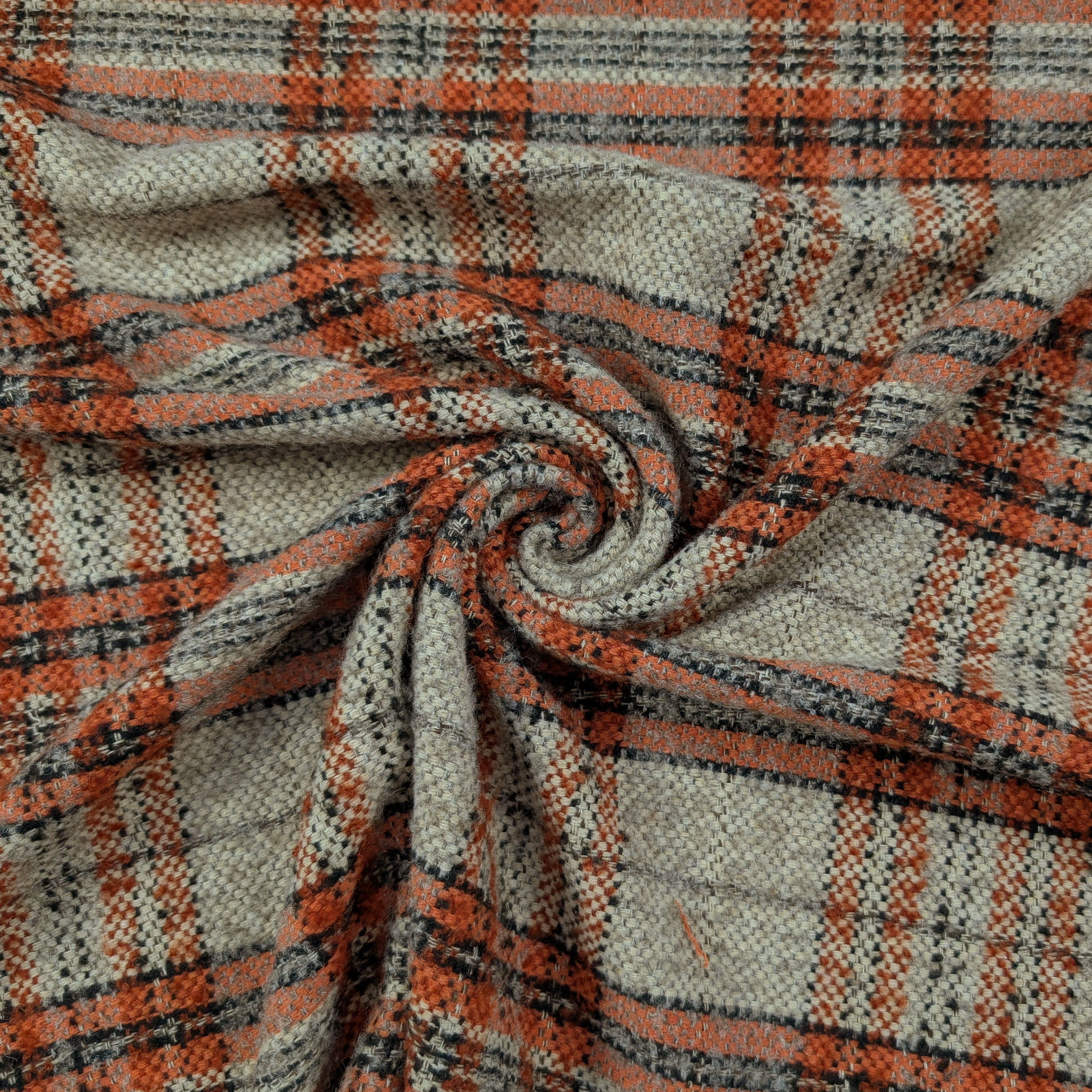 Cappotto Tartan Toni Caldi Beige Image