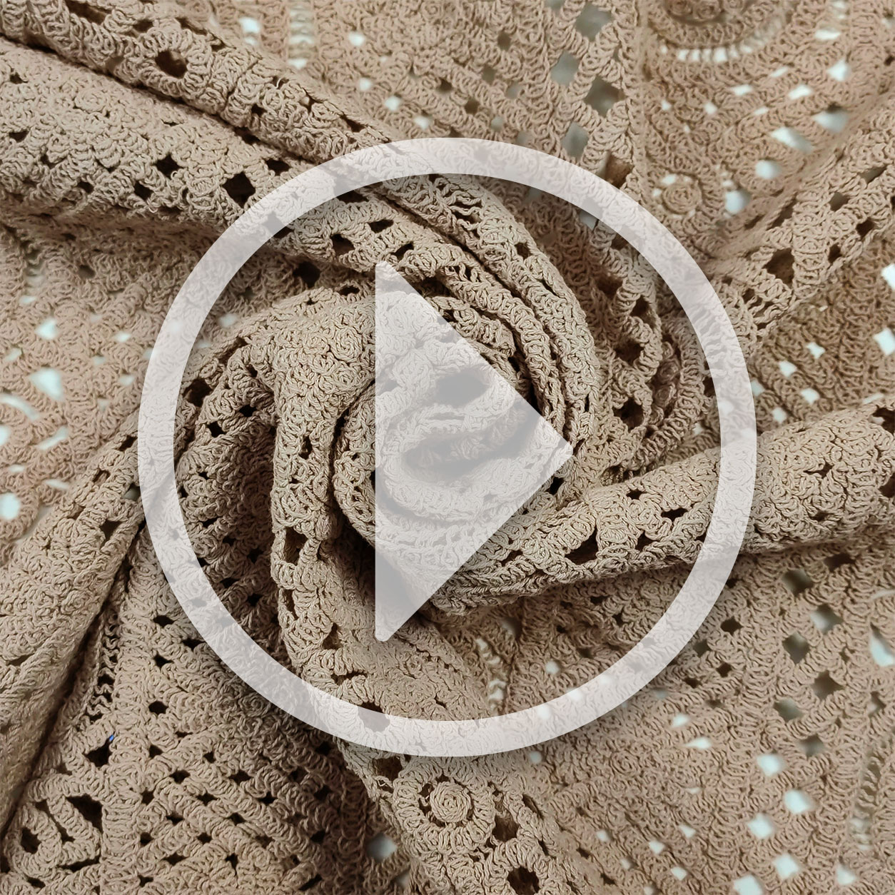 crochet di cotone beige video