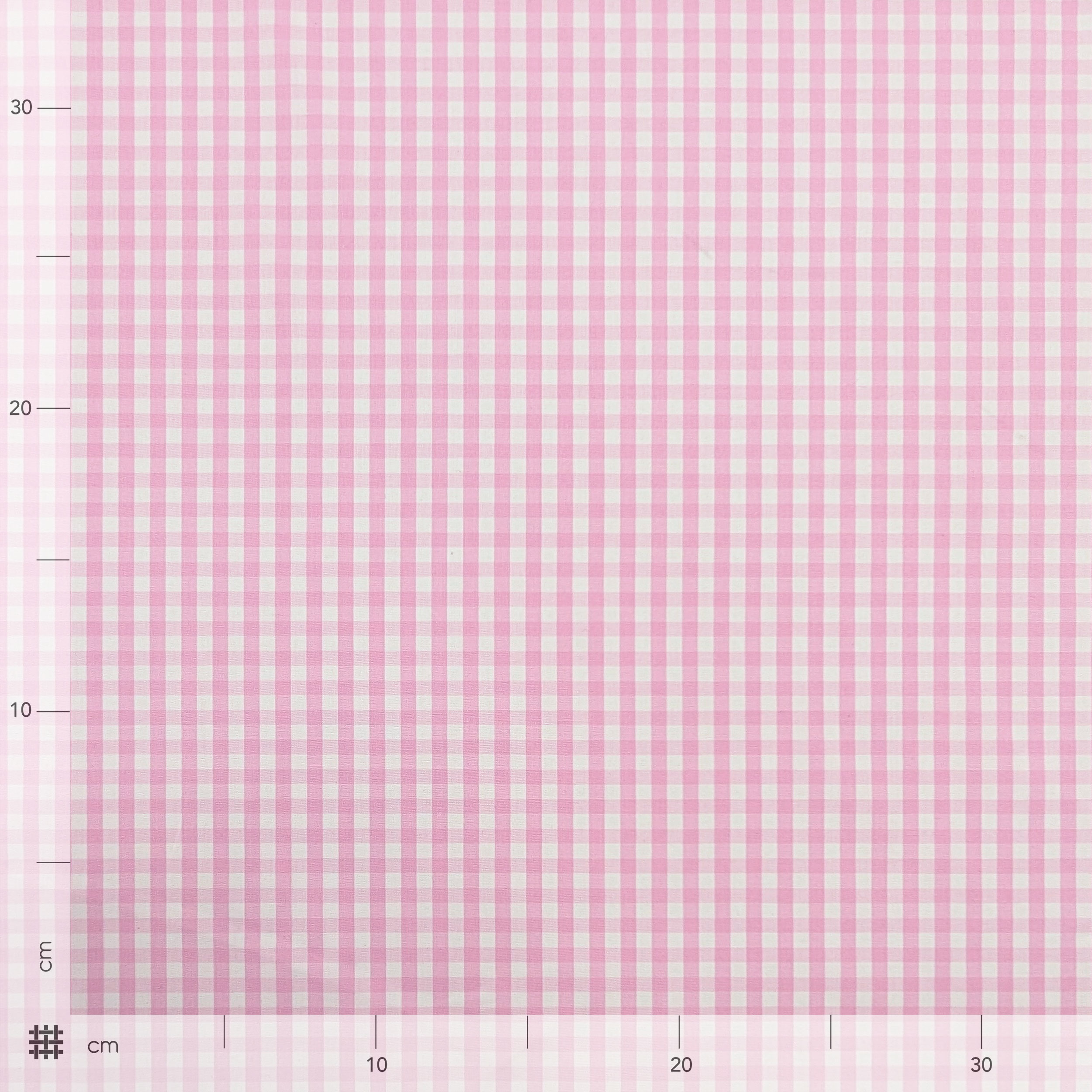 Cotone per Camiceria Quadretti Rosa Image