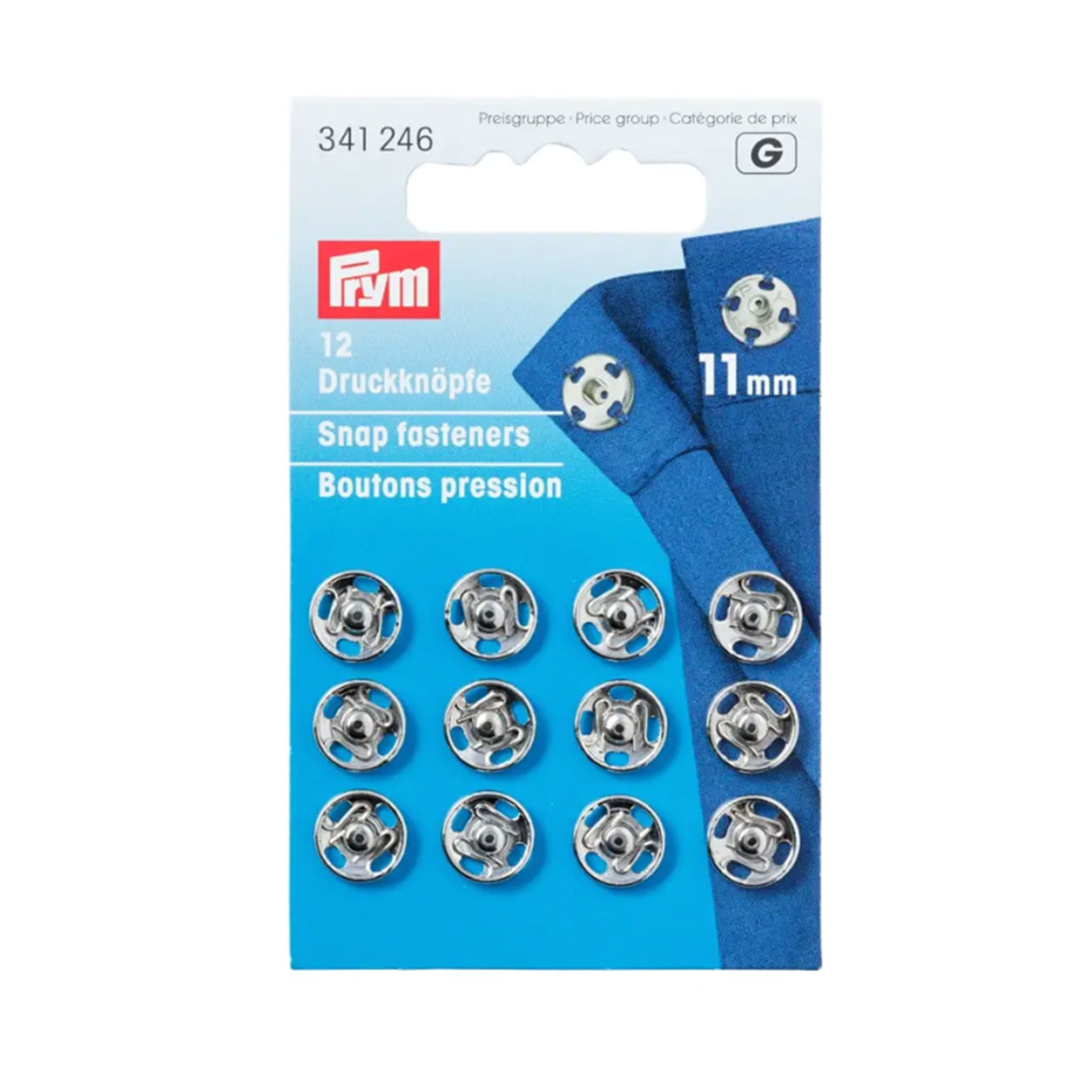 Bottoni Prym Automatici 11 mm Argento