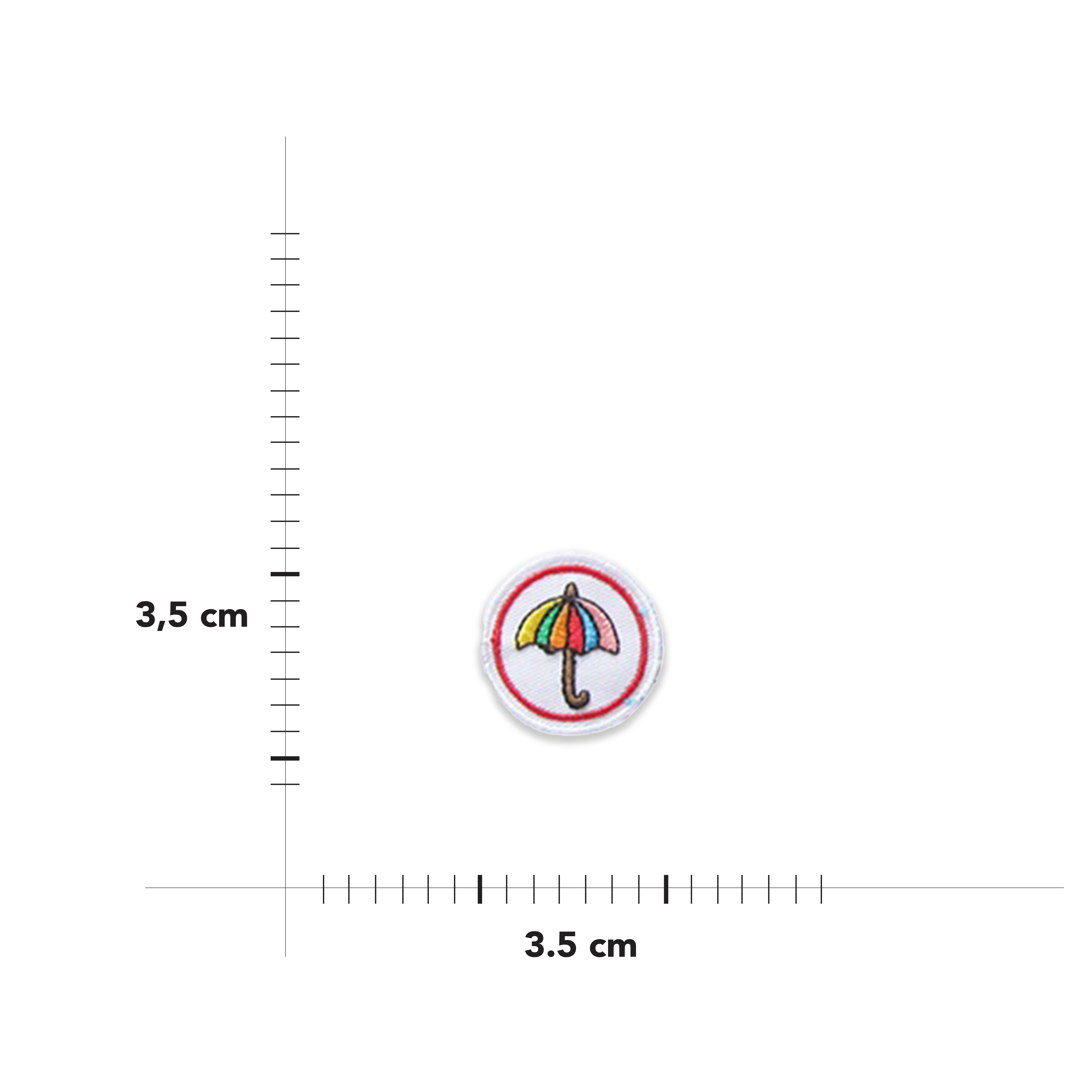 Applicazione Termoadesiva Rotonda Fantasia Image