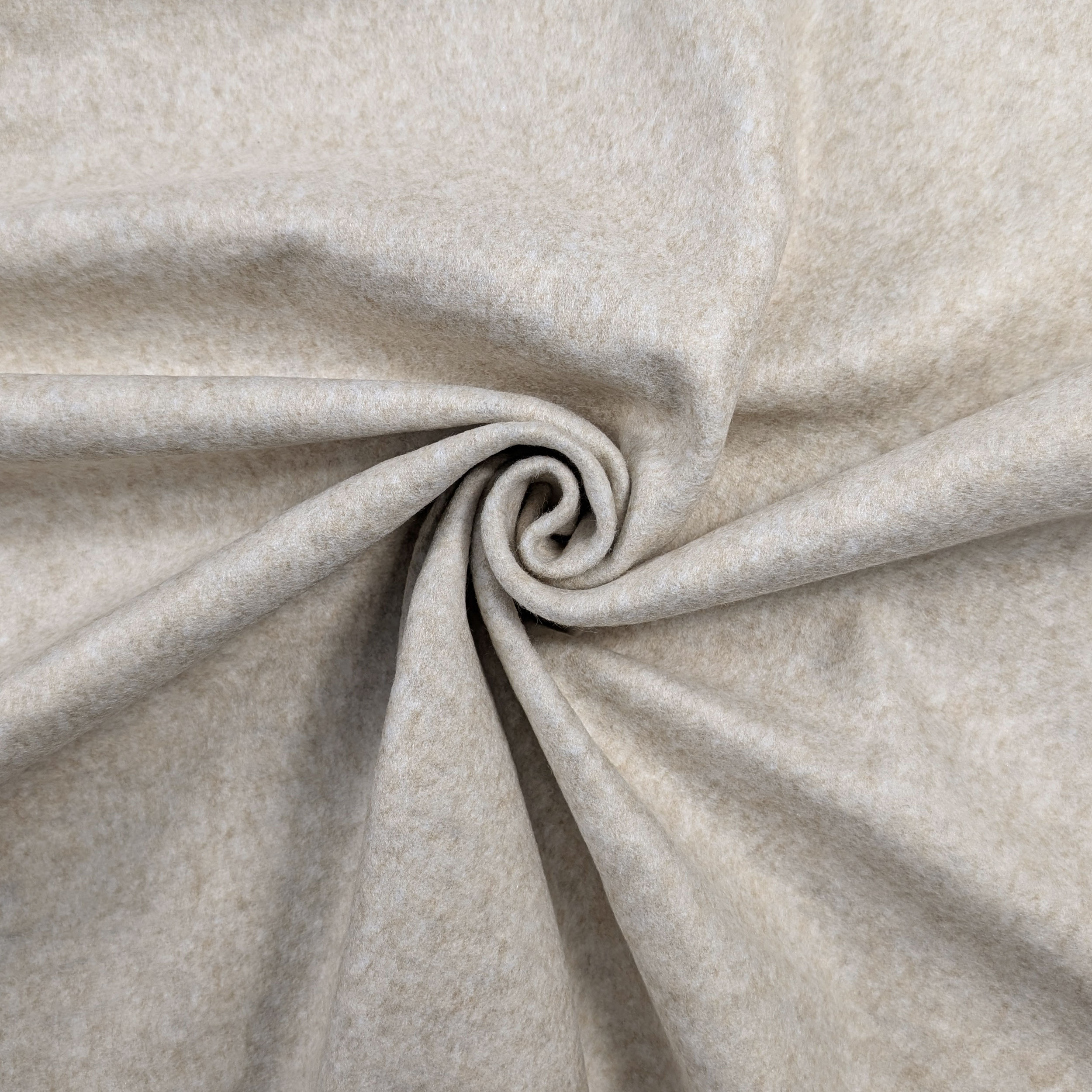 Tessuto Double Panna e Grigio Melange Image