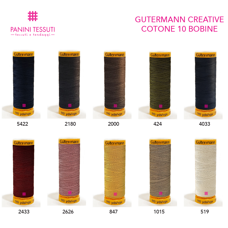 Gutermann Creative Cotone 10 bobine Basic