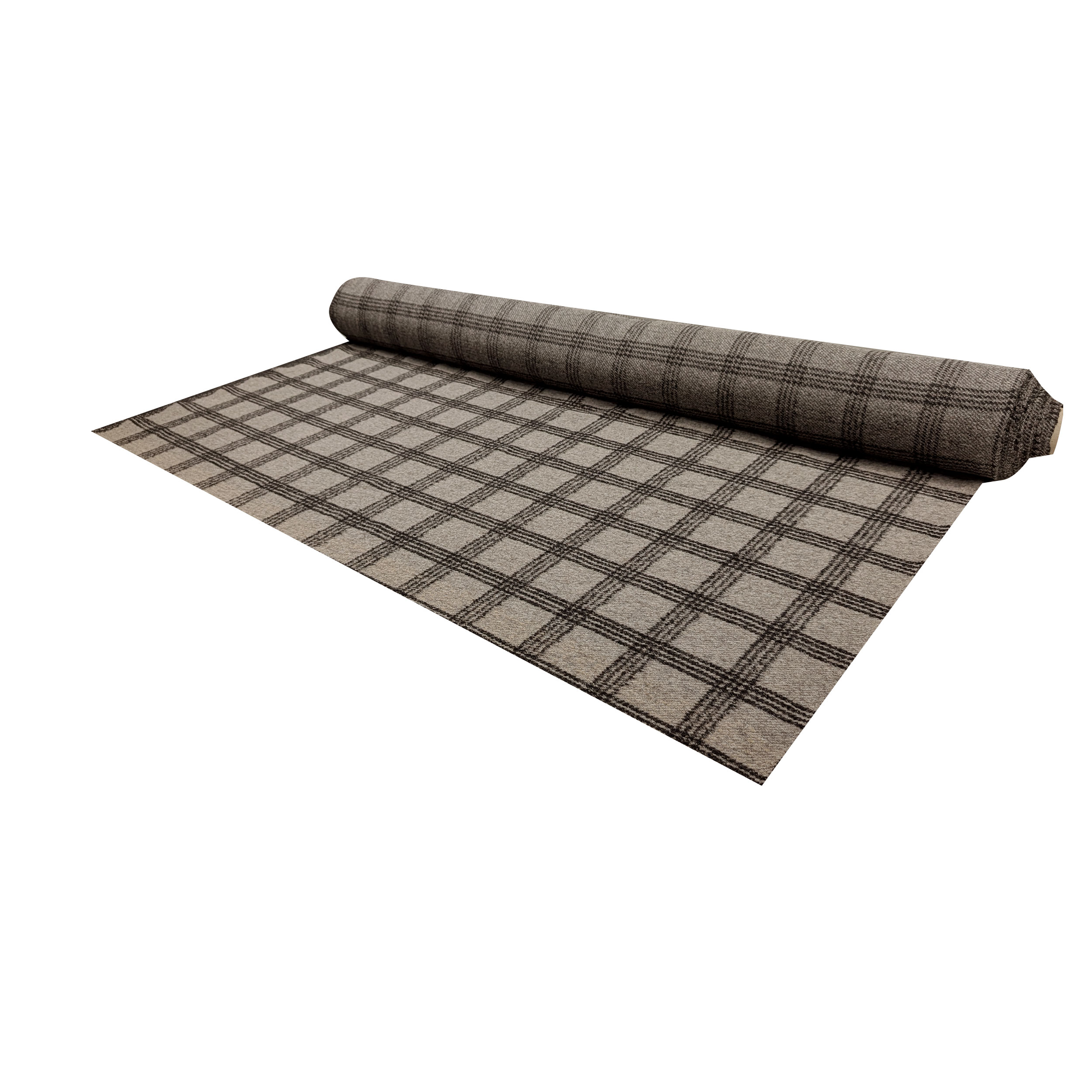 Lana Cotta Tartan Nero Sfondo Melange Image