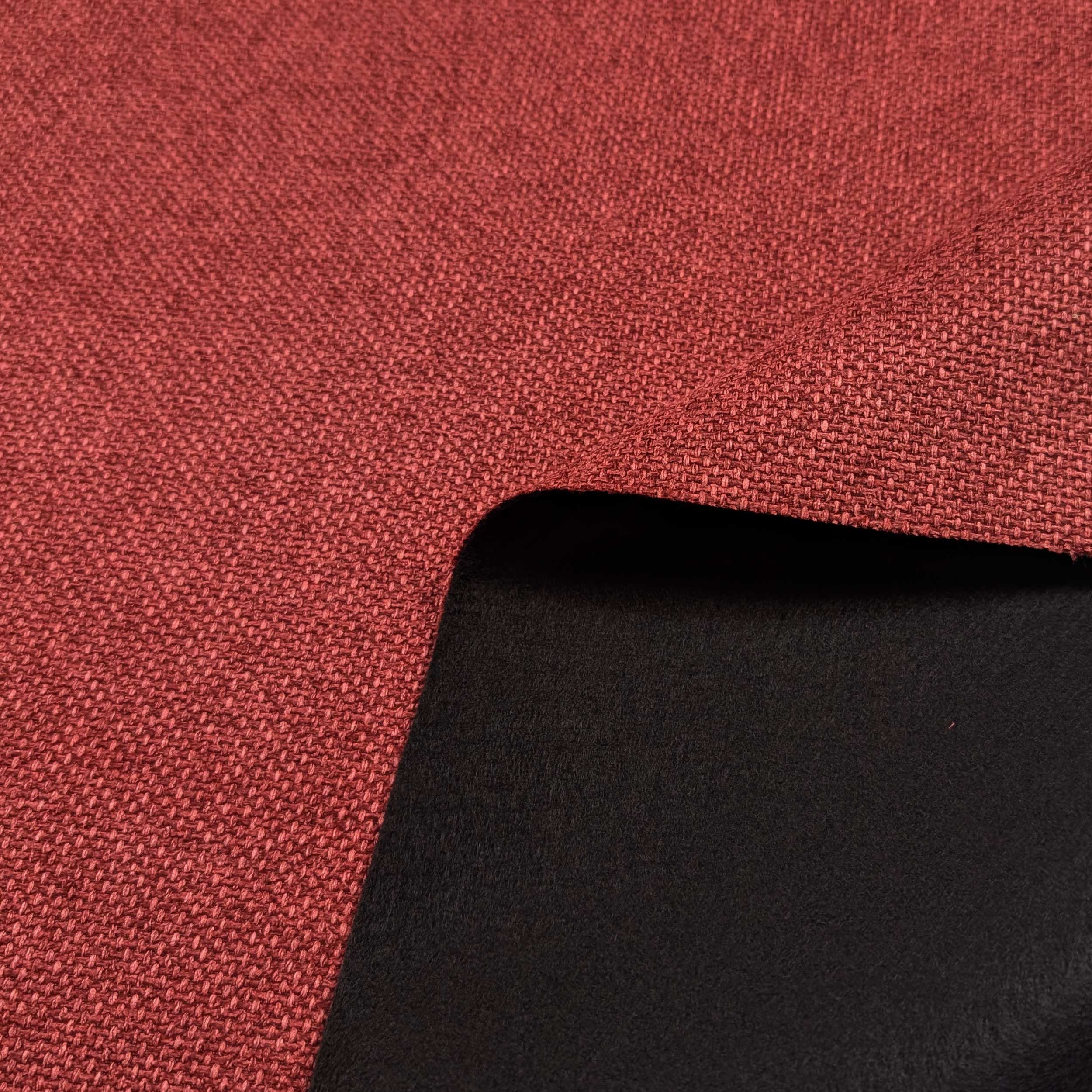 Tessuto Arredo Trama Melange Rosso Image