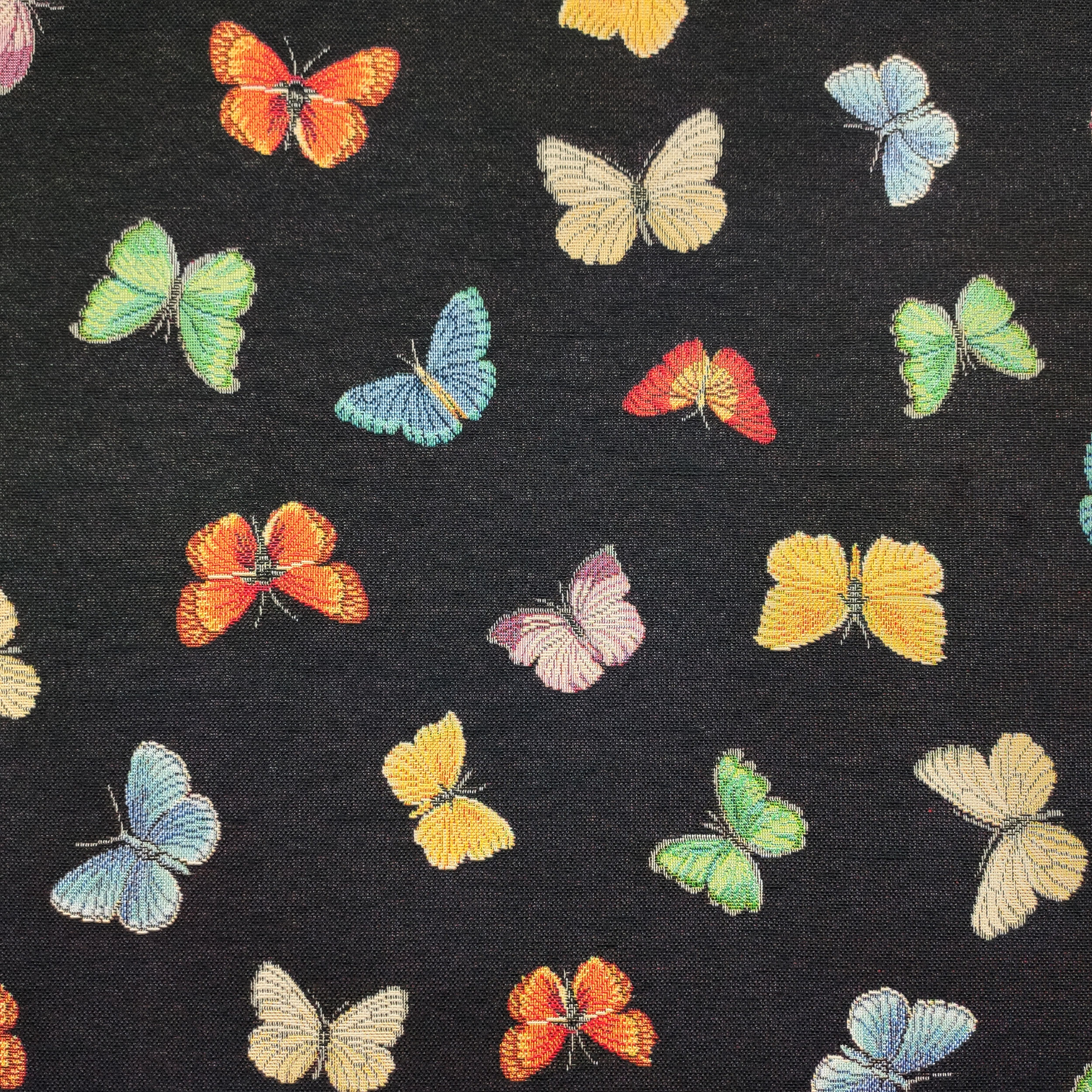 Tessuto Gobelin Farfalle Colorate