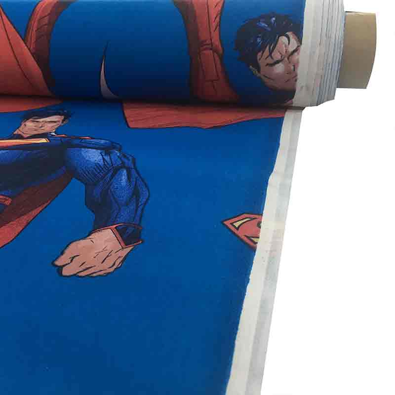 Tessuto Cotone Superman Rotolo