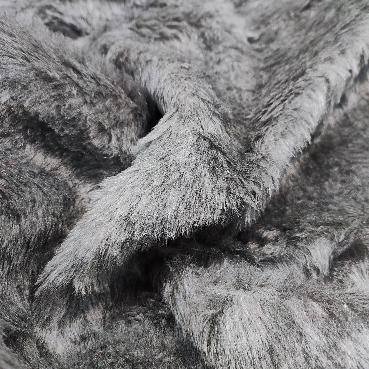 Pelliccia sintetica online pelo corto grigio