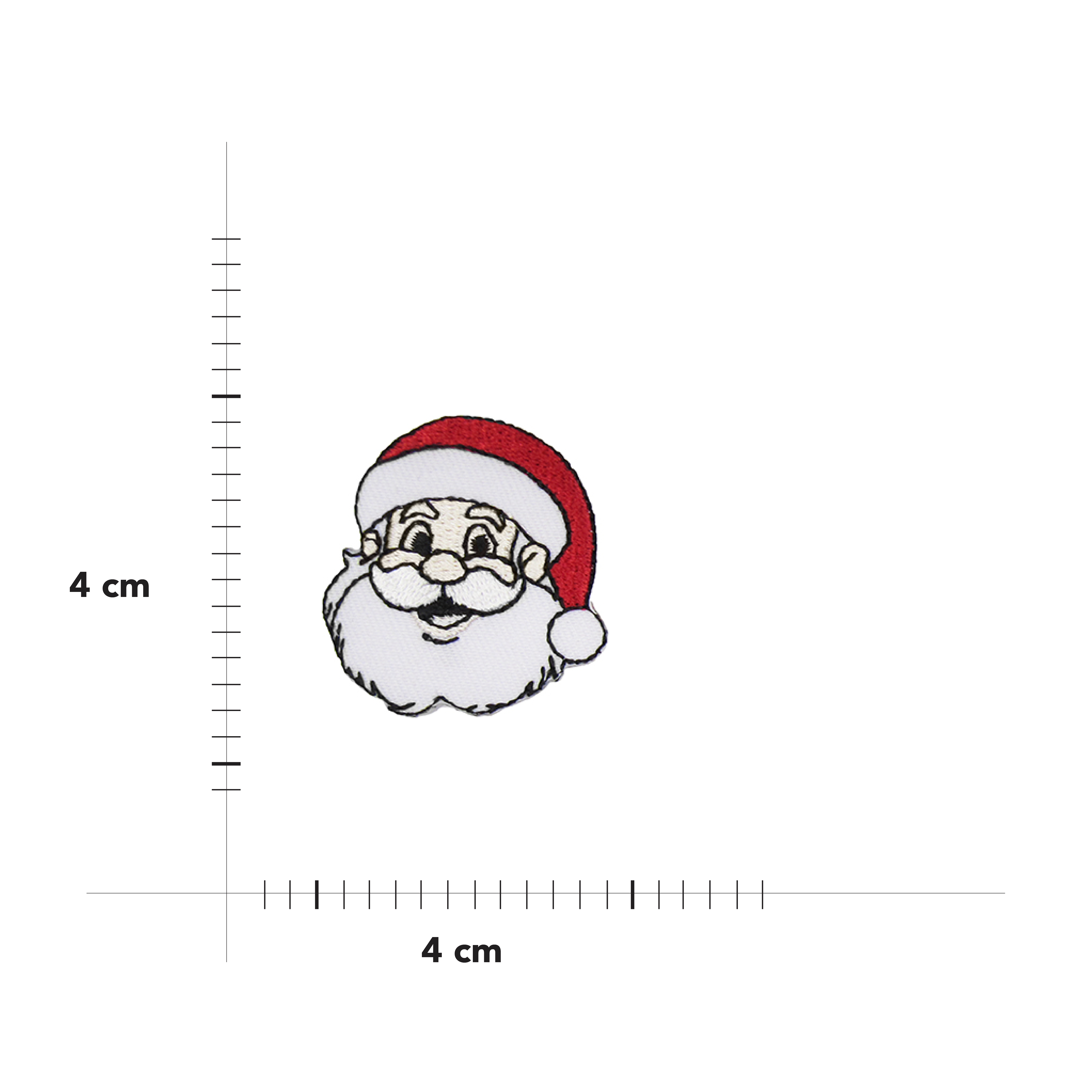 Applicazione Termoadesiva Natalizia con Babbo Natale Image