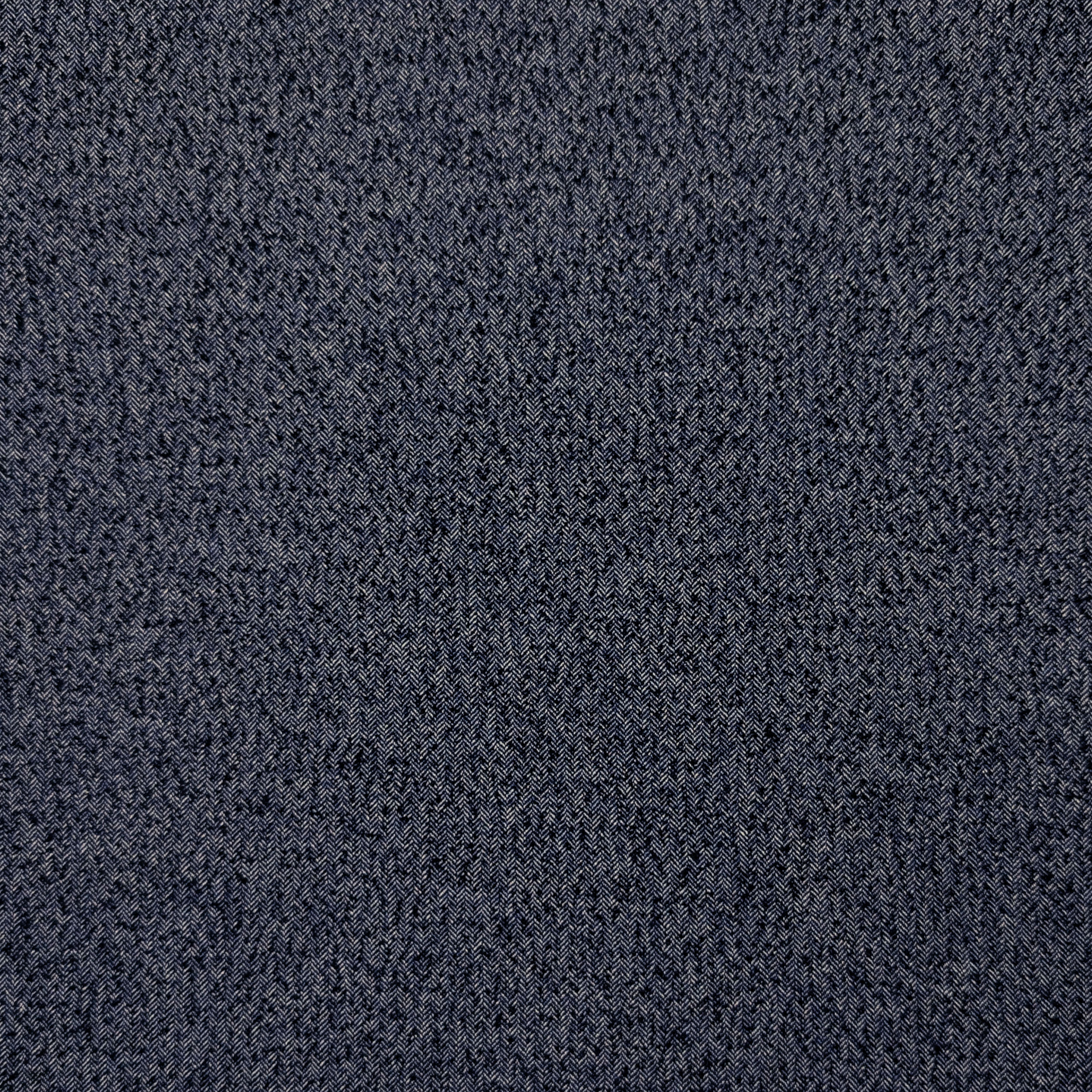 Tessuto Misto Lana Spigato Blu Image