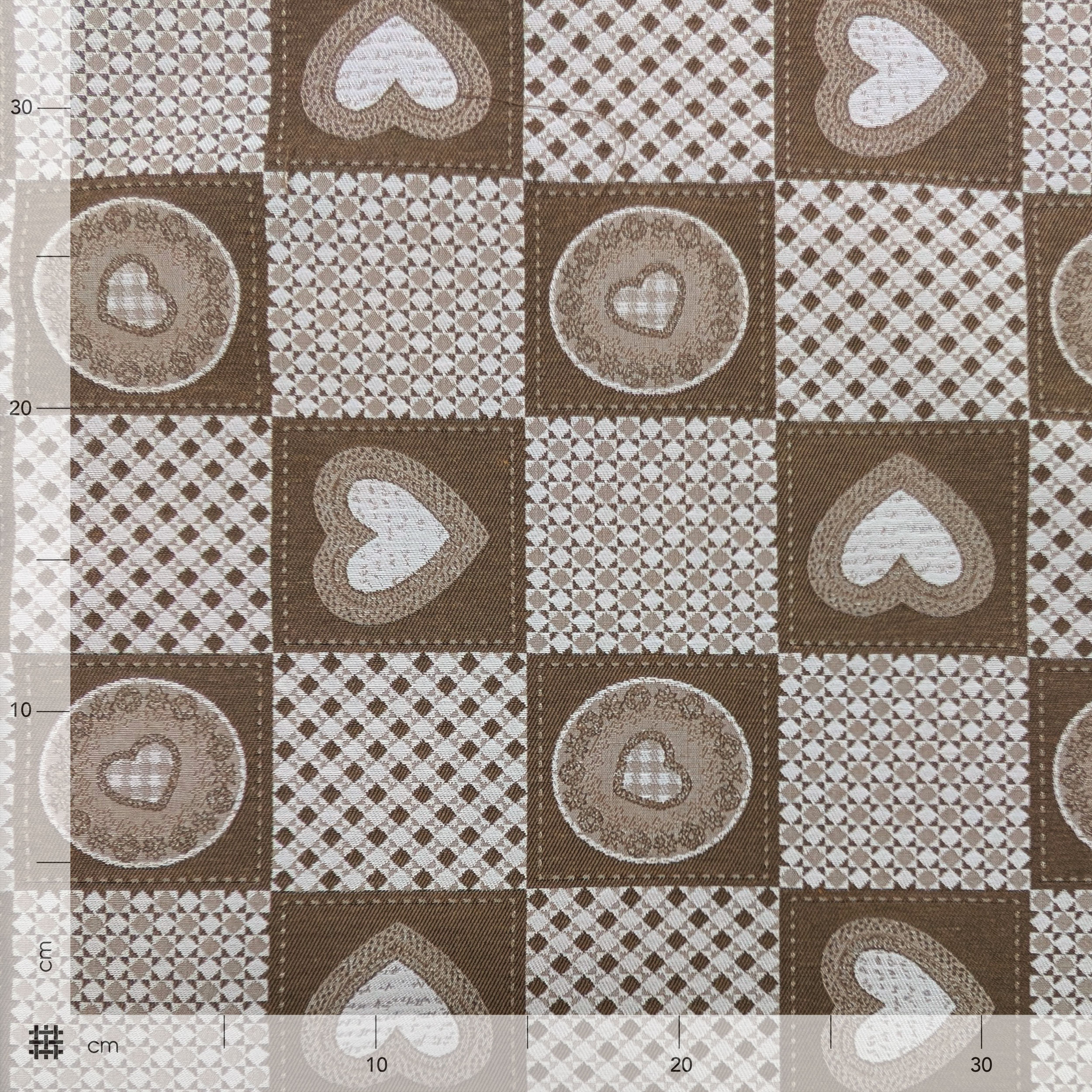 Jacquard Double Fantasia Mattonelle Cuori Tirolesi Image