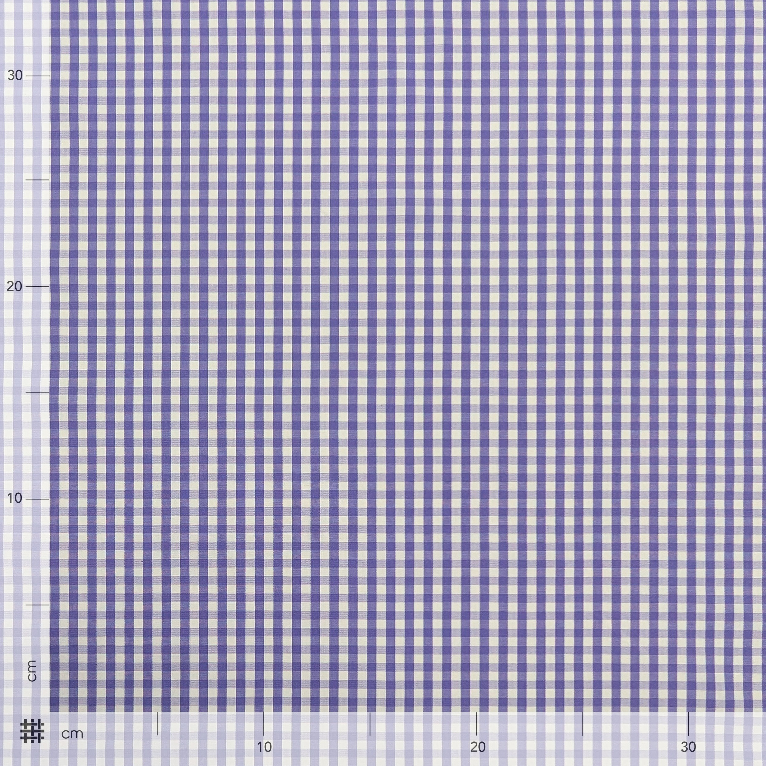 Cotone per Camiceria Quadrettino Lavanda Image