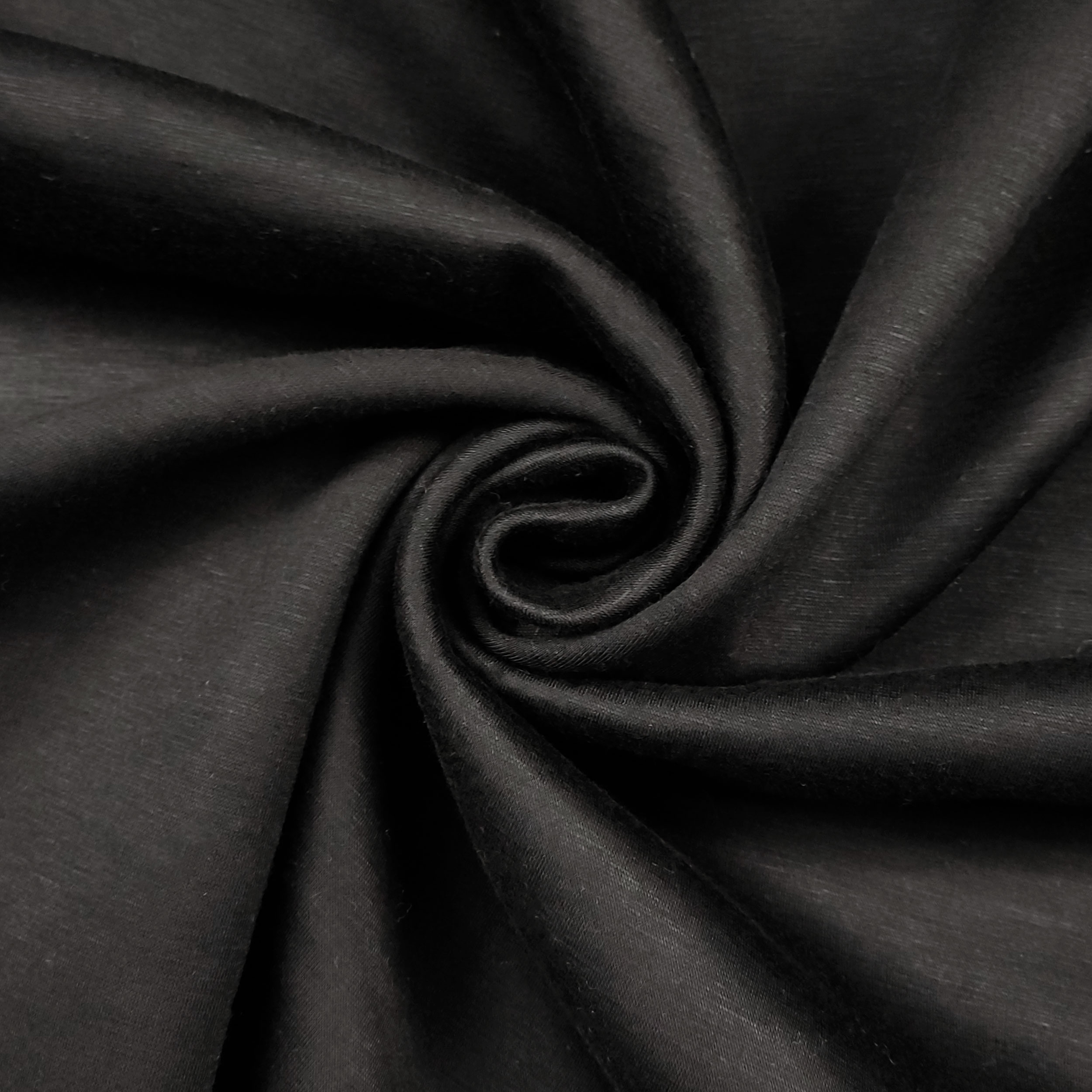 Neoprene Double Lana Grigio Scuro Melange e Tinta Unita Nero