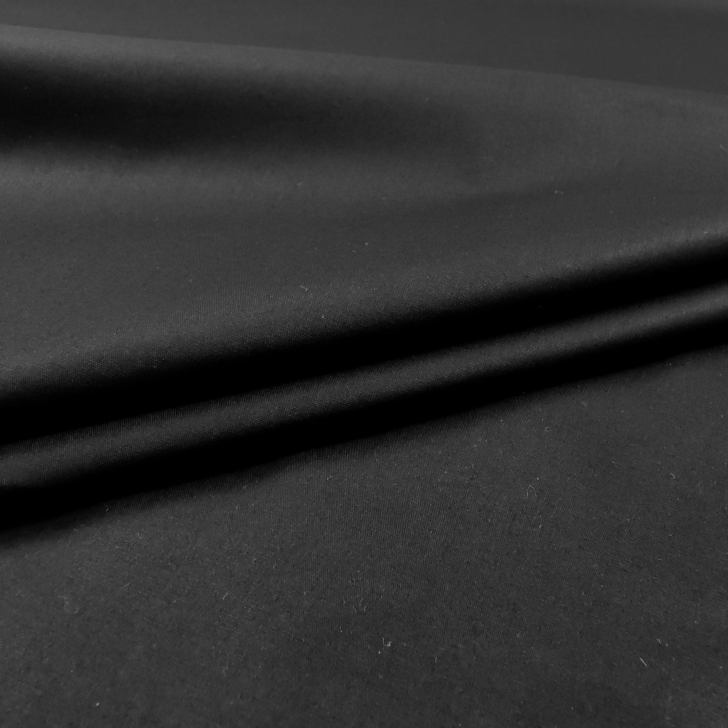tessuto per camicia in cotone nera
