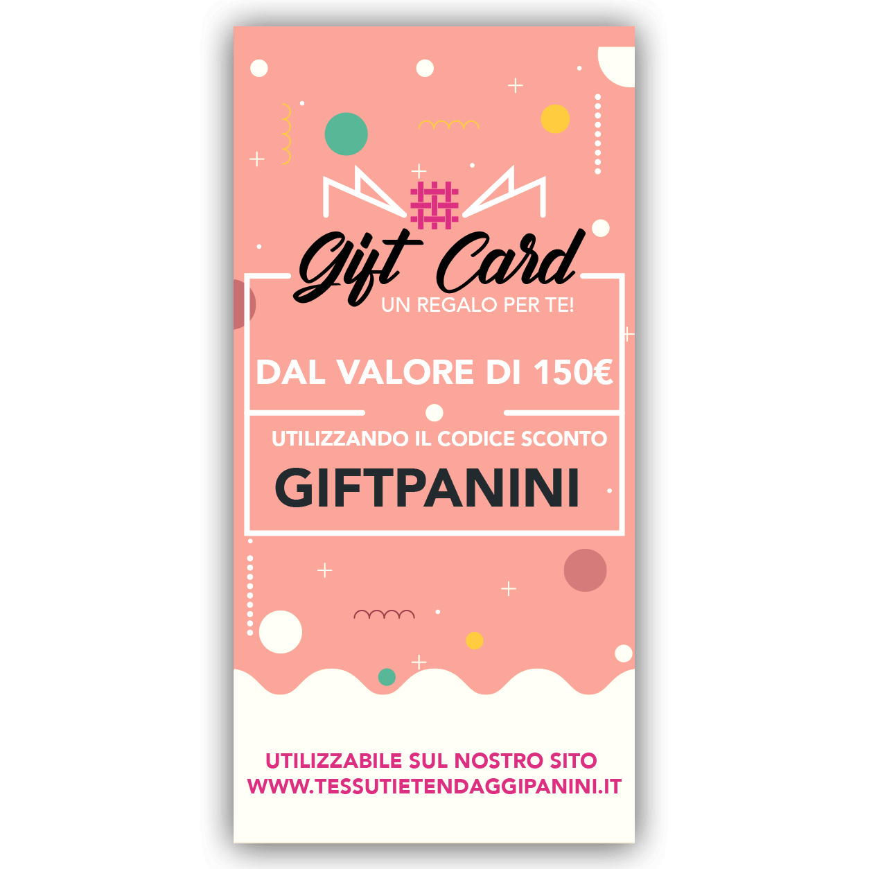 gift card 150 euro panini tessuti copia