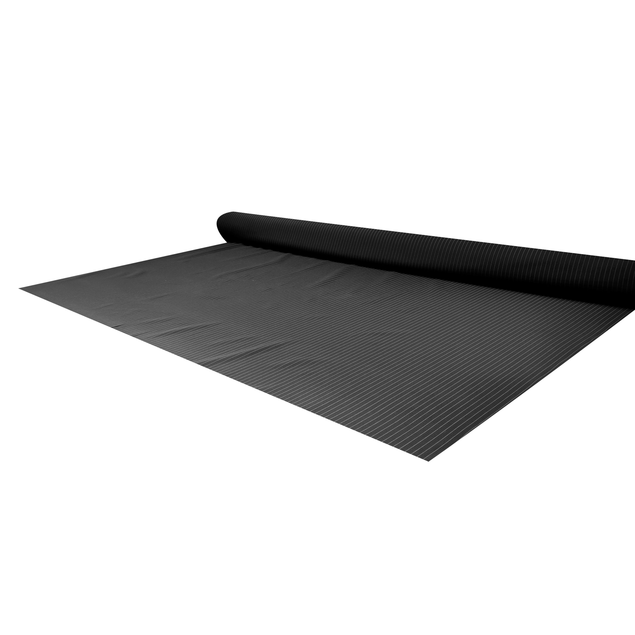 Tessuto Gessato Moda Nero
