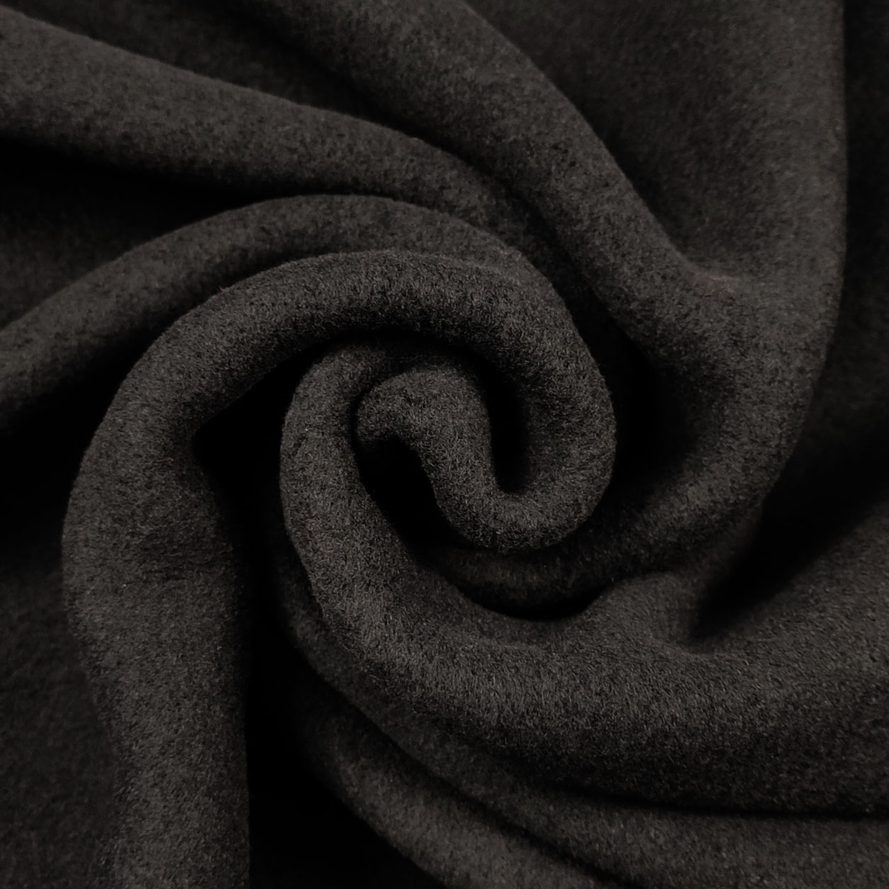 Tessuto pesante per cappotti nero