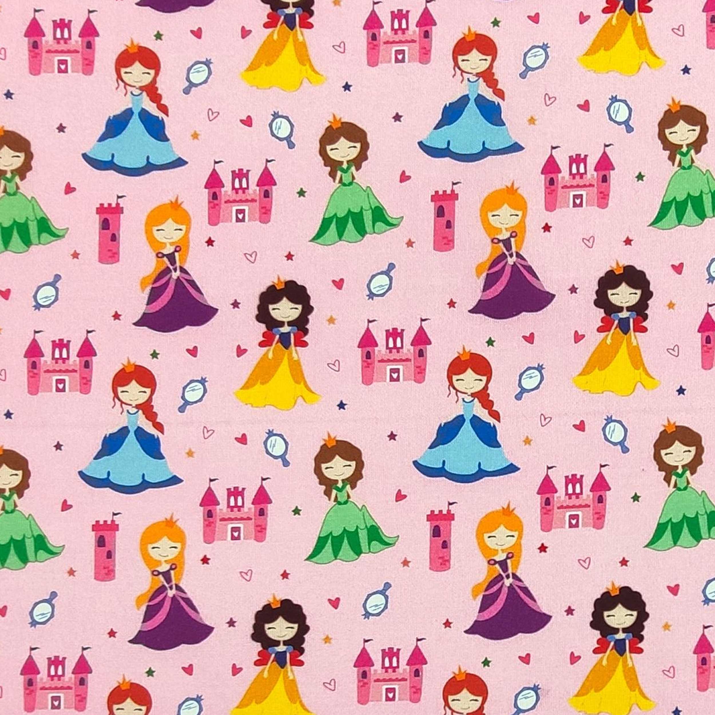 Lenzuolo Principesse Sfondo Rosa Image