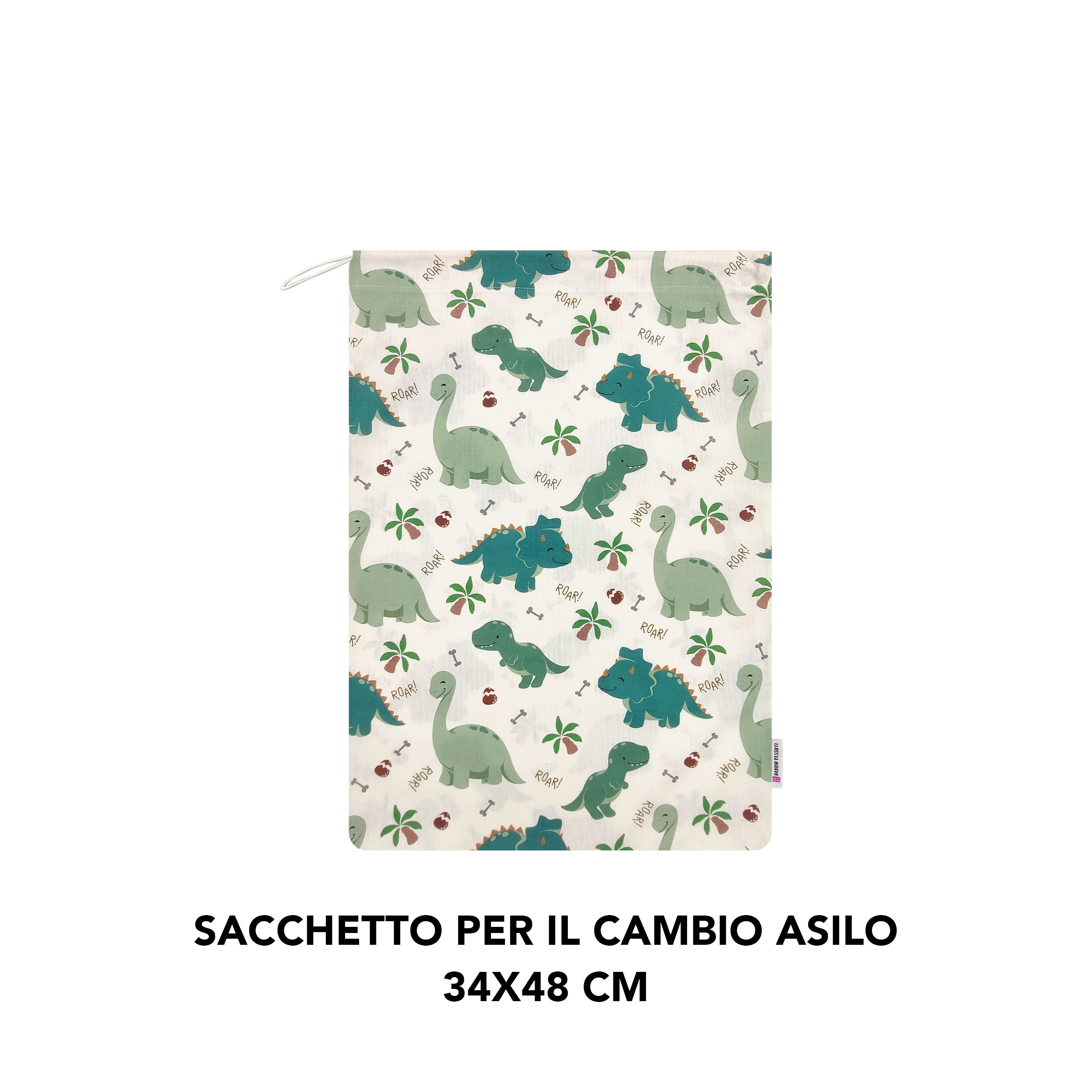 Sacchetto per il Cambio Asilo Dinosauri