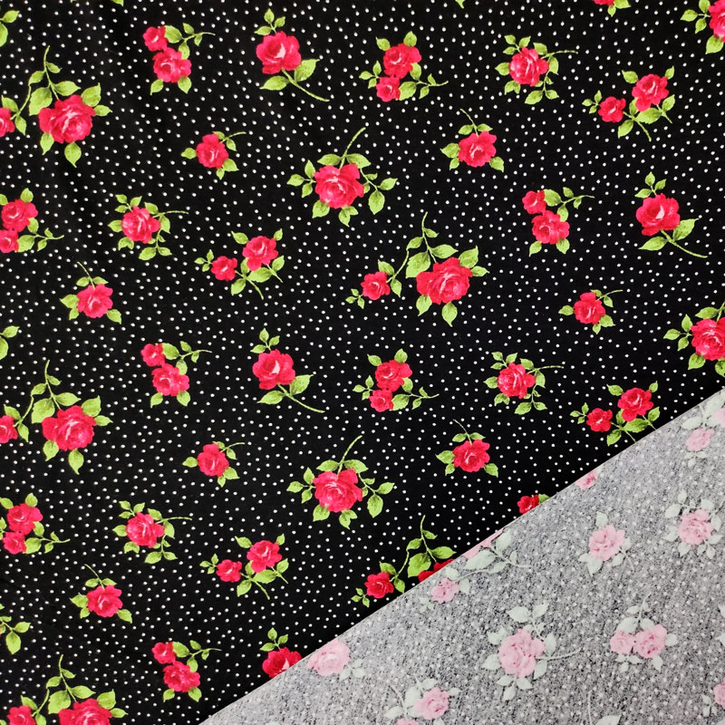 viscose-rose rosse-sfondo-nero