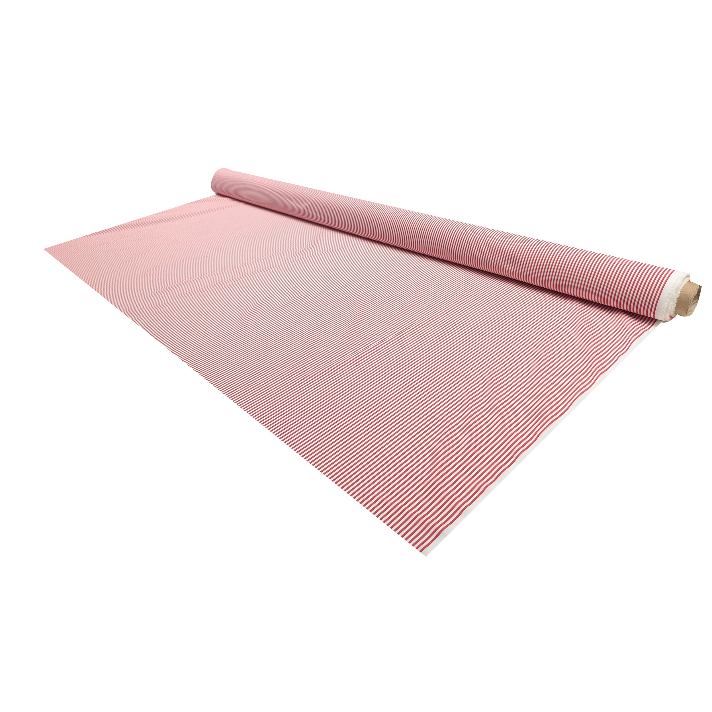 Cotone per Camiceria Righe Rosse Image