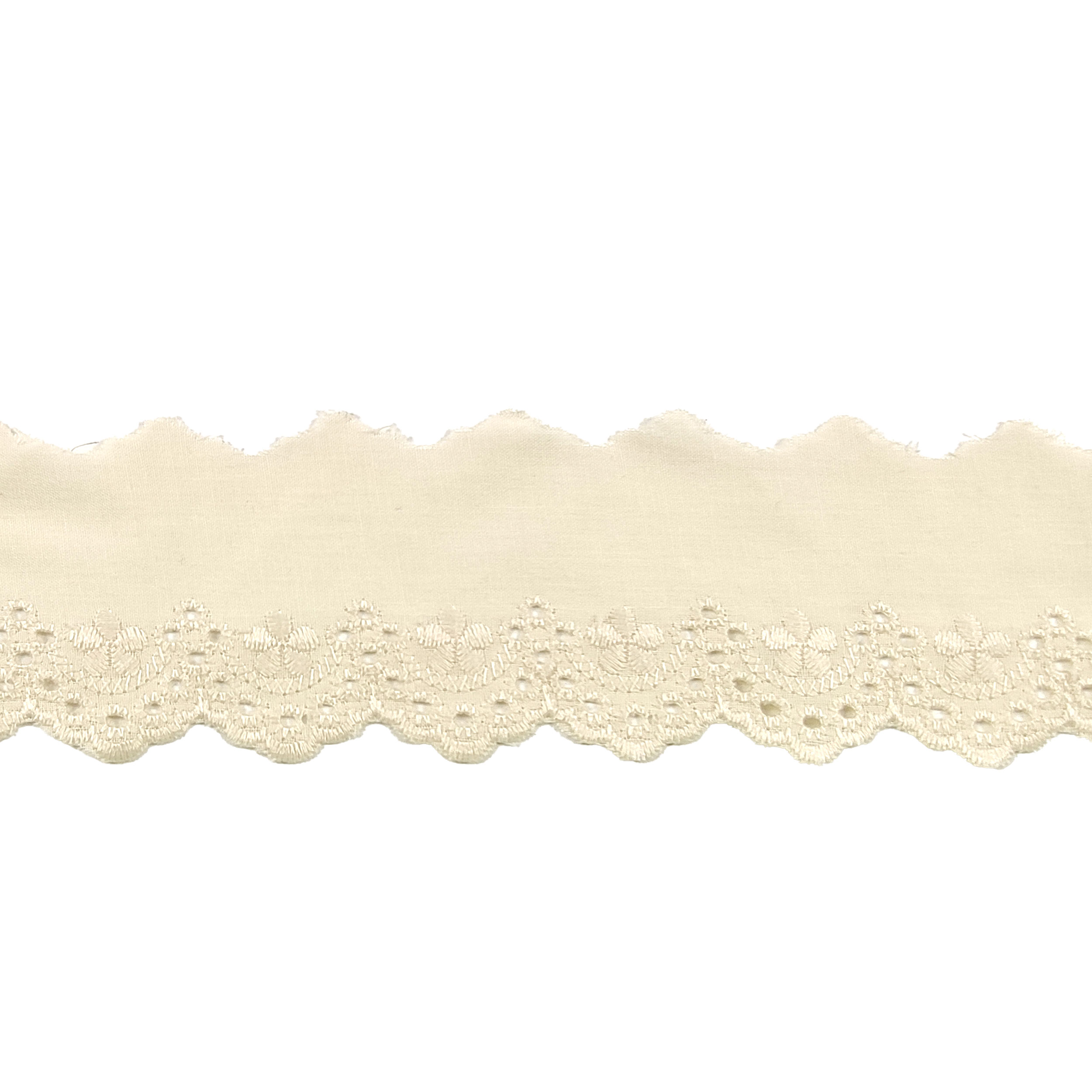 Bordo Sangallo Prym Floreale Crema