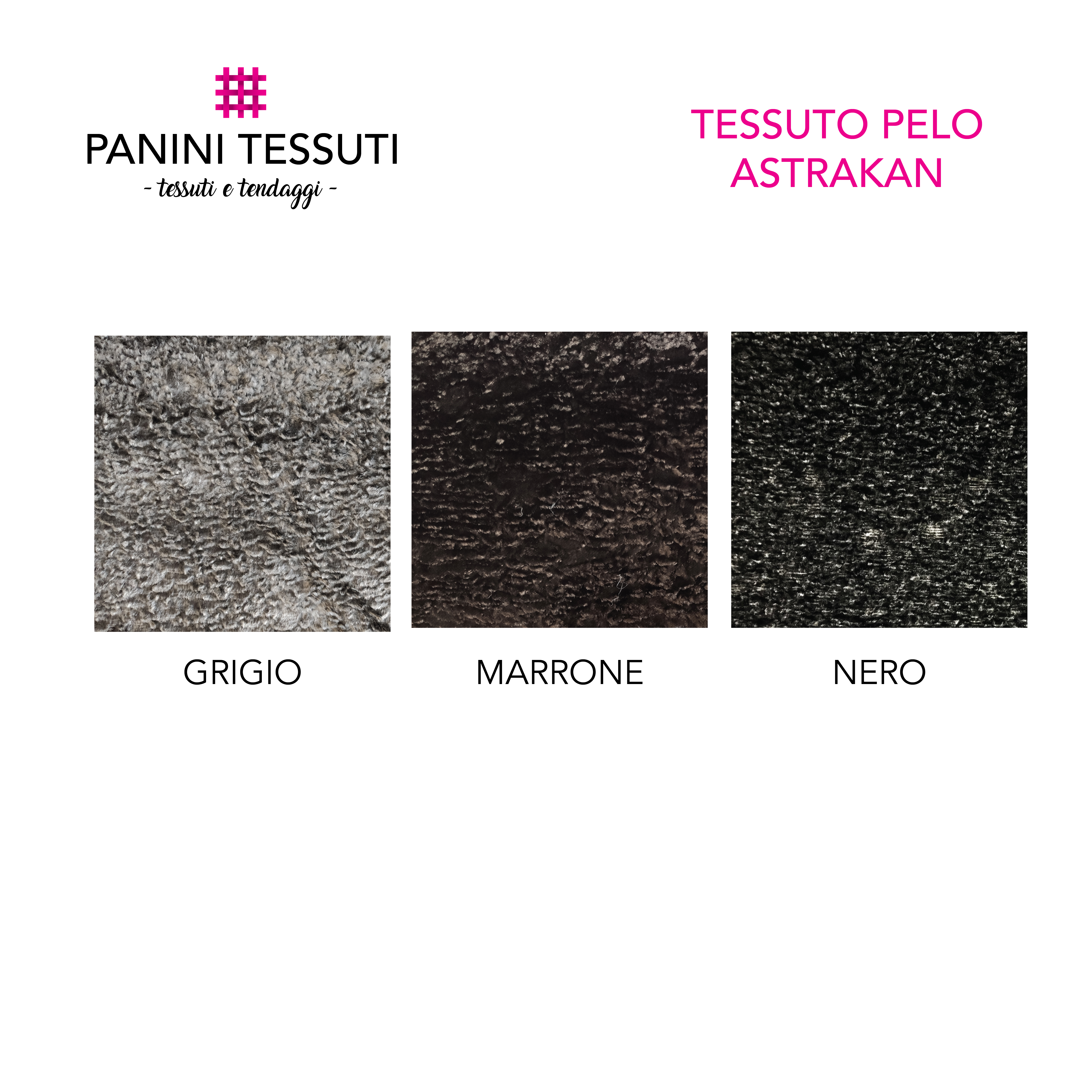 Ecopelliccia Astrakan varianti colore