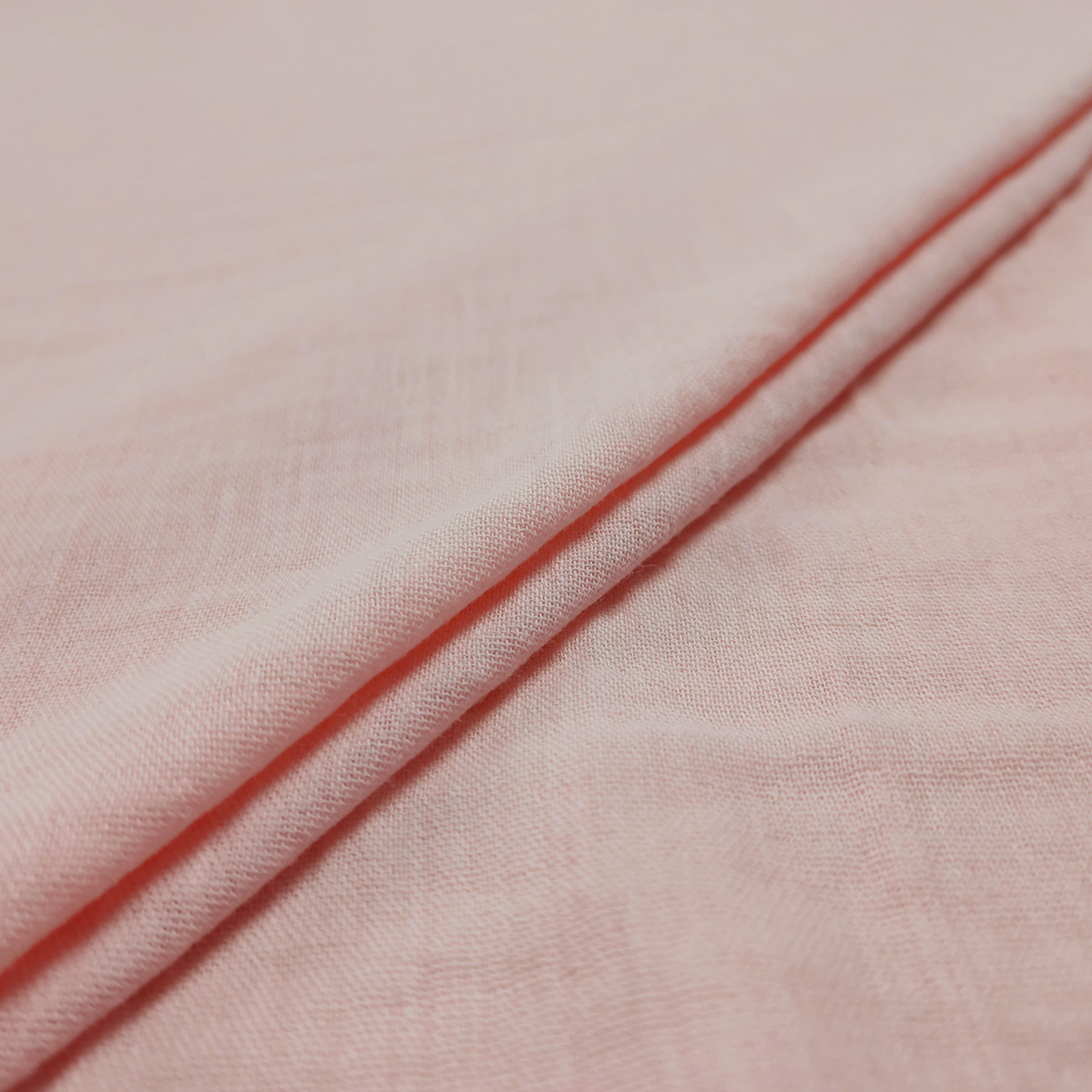 Mussola di Cotone Tinta Unita Rosa Image