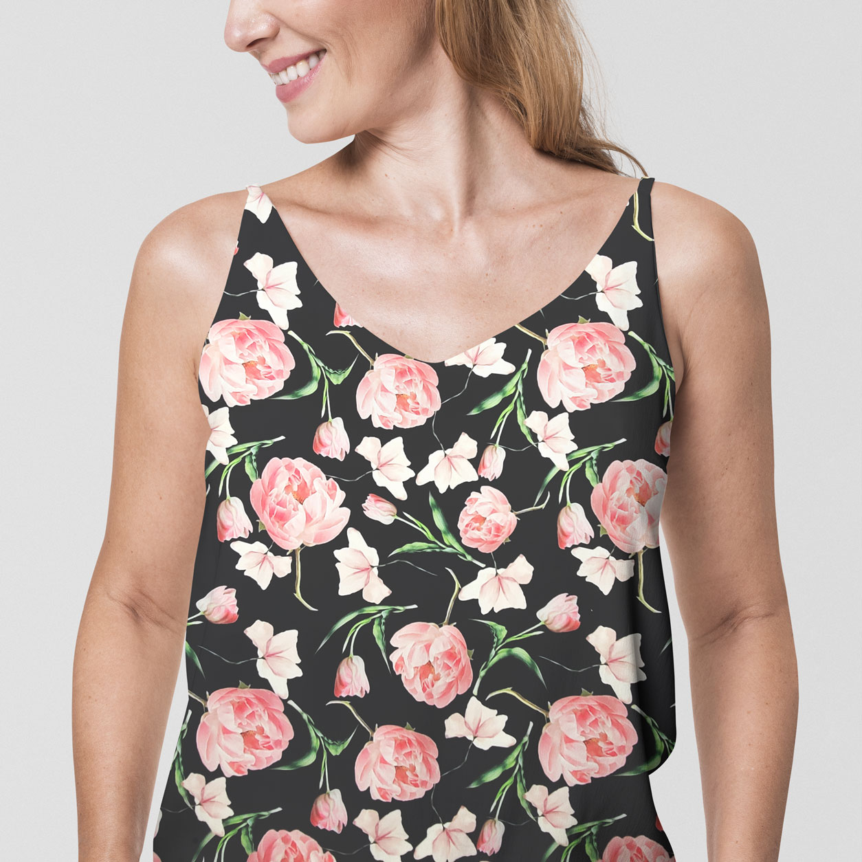 Rasetto alta moda setato a fiori rosa