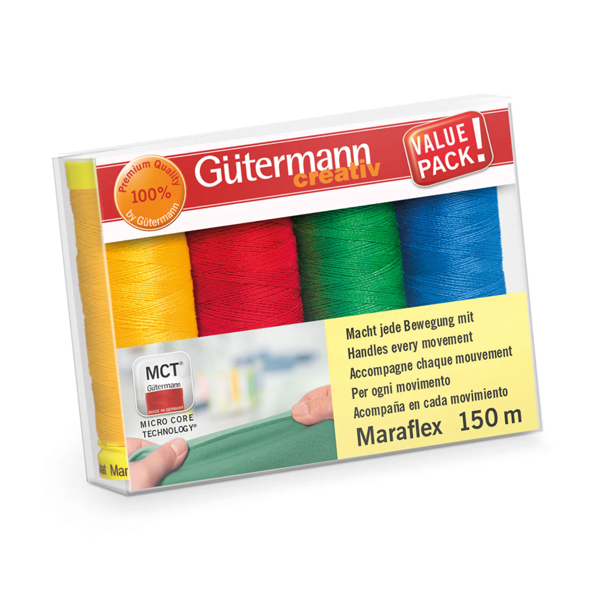 Gutermann Filo Maraflex Set 4 Bobine Colors