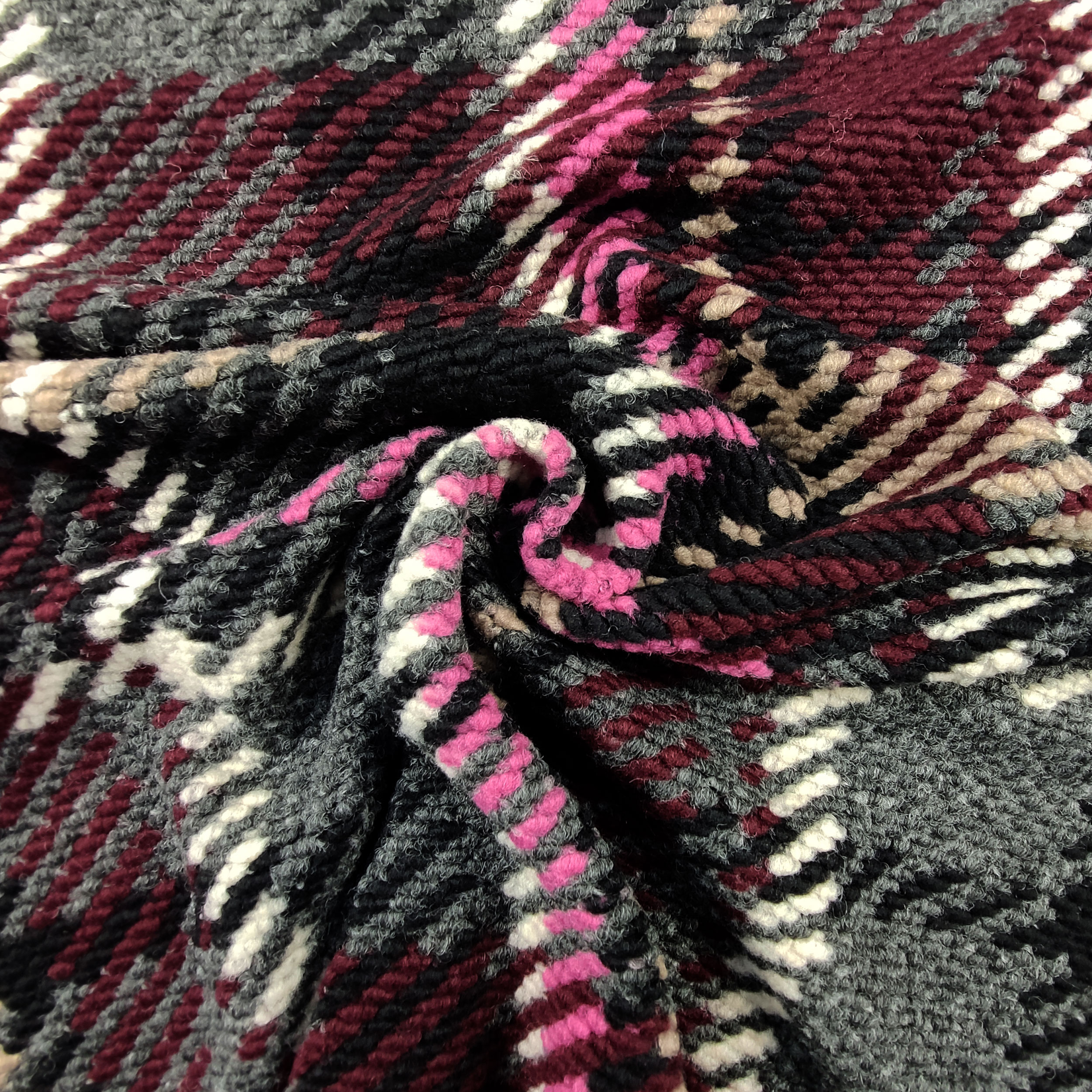 Maglia Effetto Lana Cotta Tartan