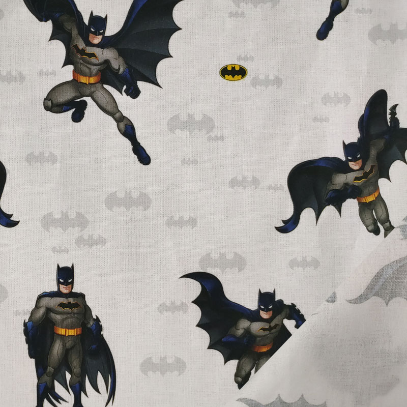 tessuto cotone bianco con batman (1)