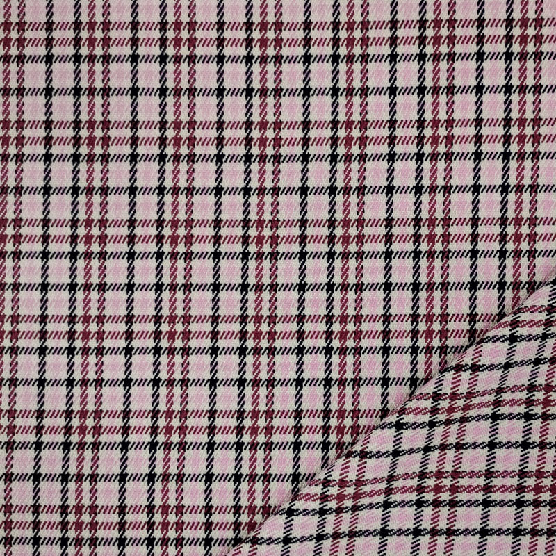 Tessuto Tartan Moda Rosa