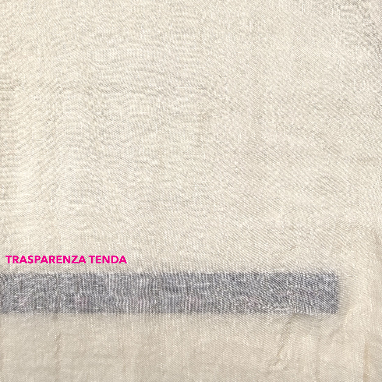 Scampolo Tenda 100% Lino Stropicciato Champagne 100x310 cm Image