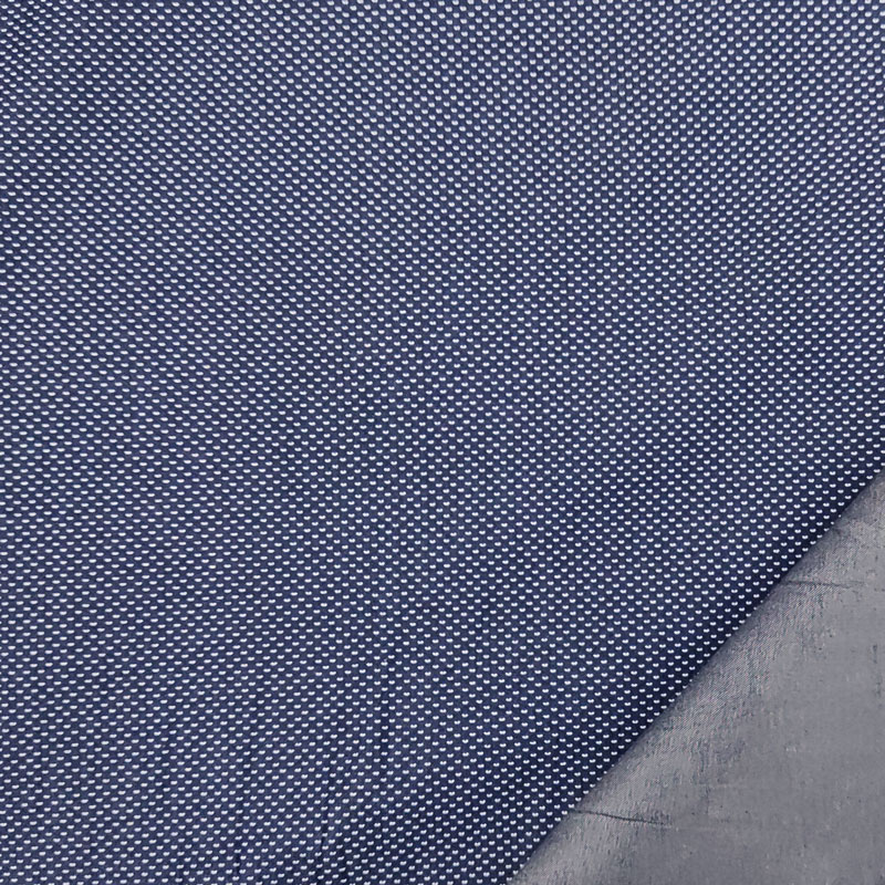 Tessuto Camiceria Jeans Micro Fantasia