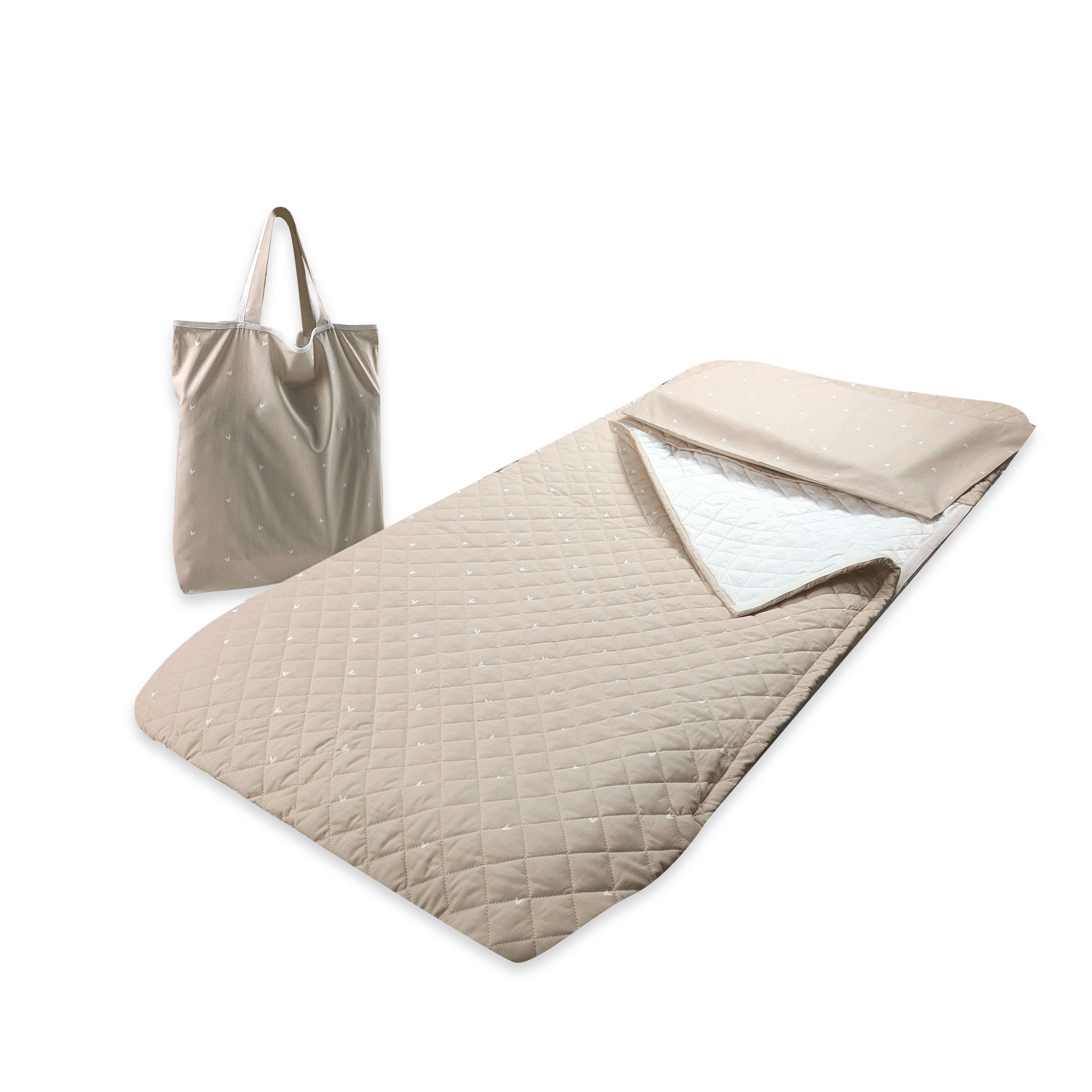 Sacco Nanna Cuoricini Sfondo Beige Image