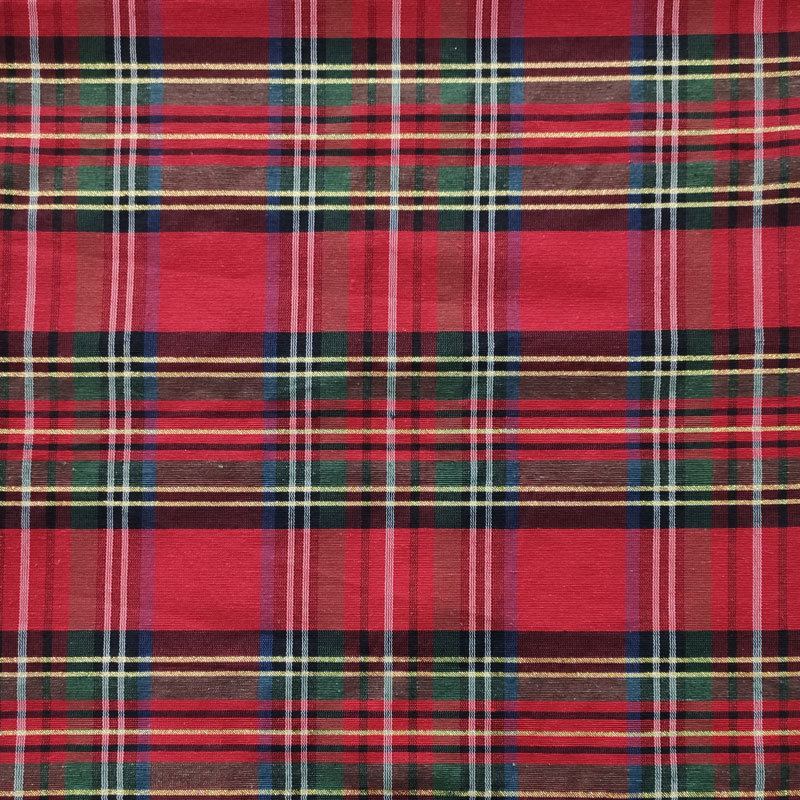 Tessuto-tartan-tovaglia-natalizia