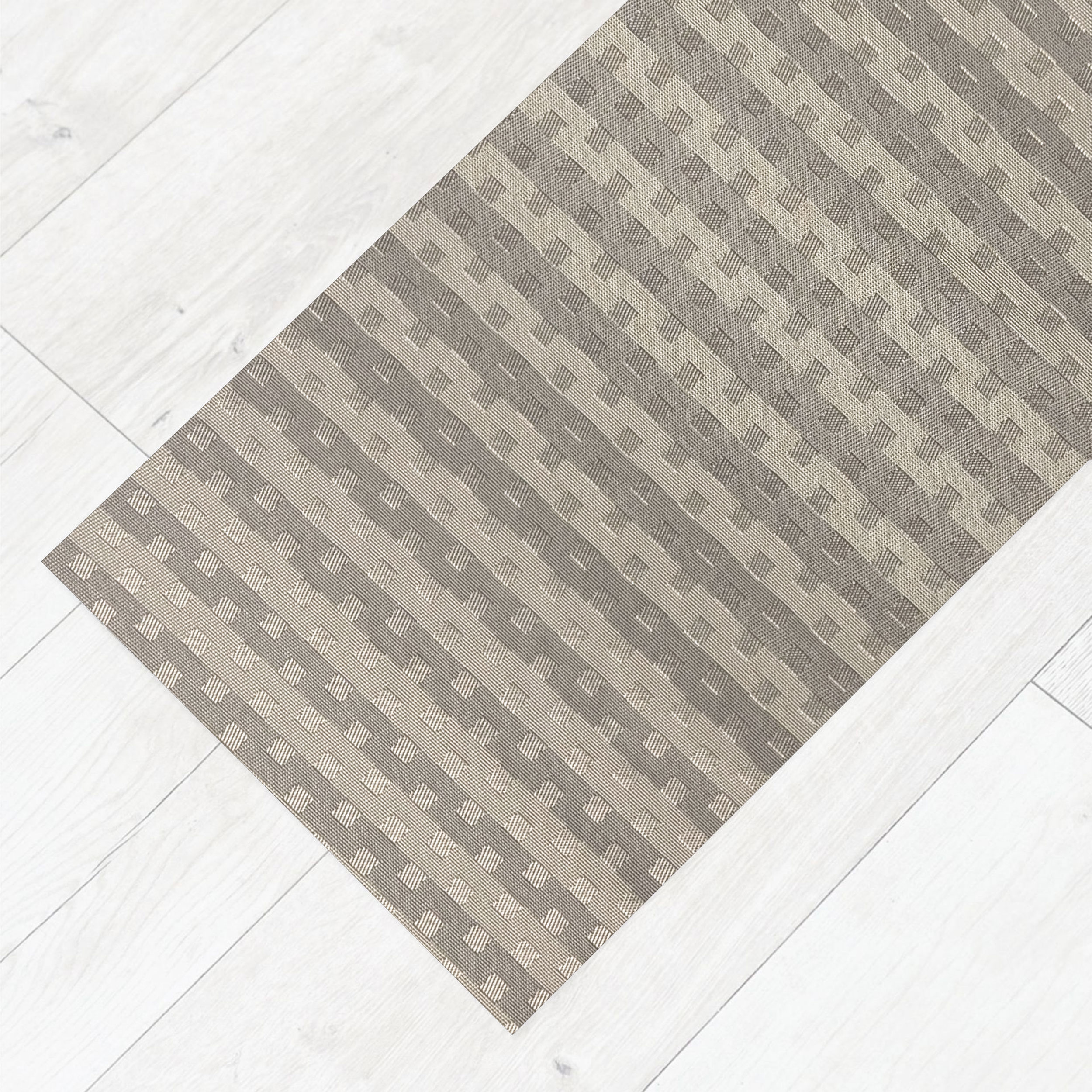 Passatoia da Cucina Righe e Quadretti Moderni Image